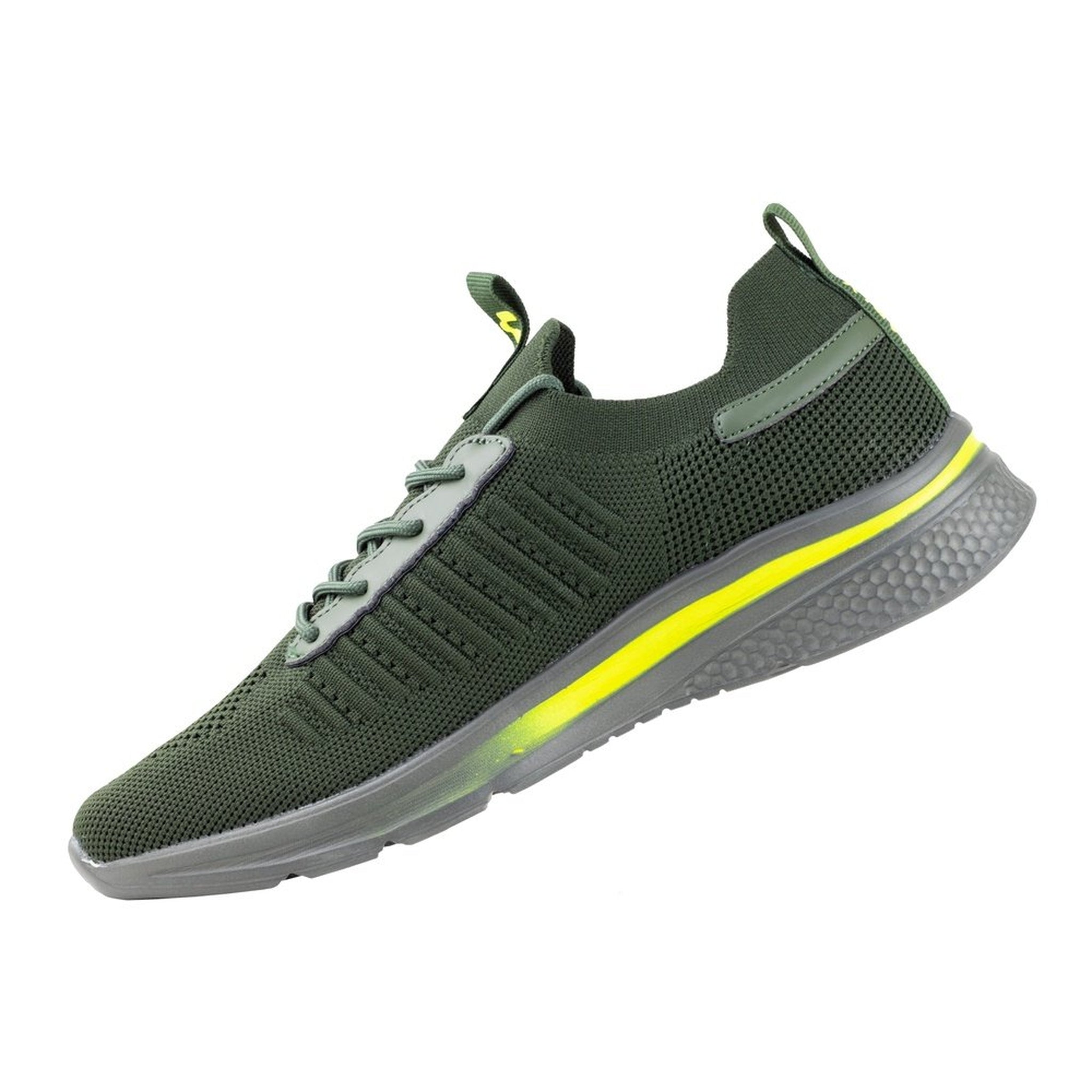 Tenis Charly Ergon Running Caballero 1029983 Olivo Limón