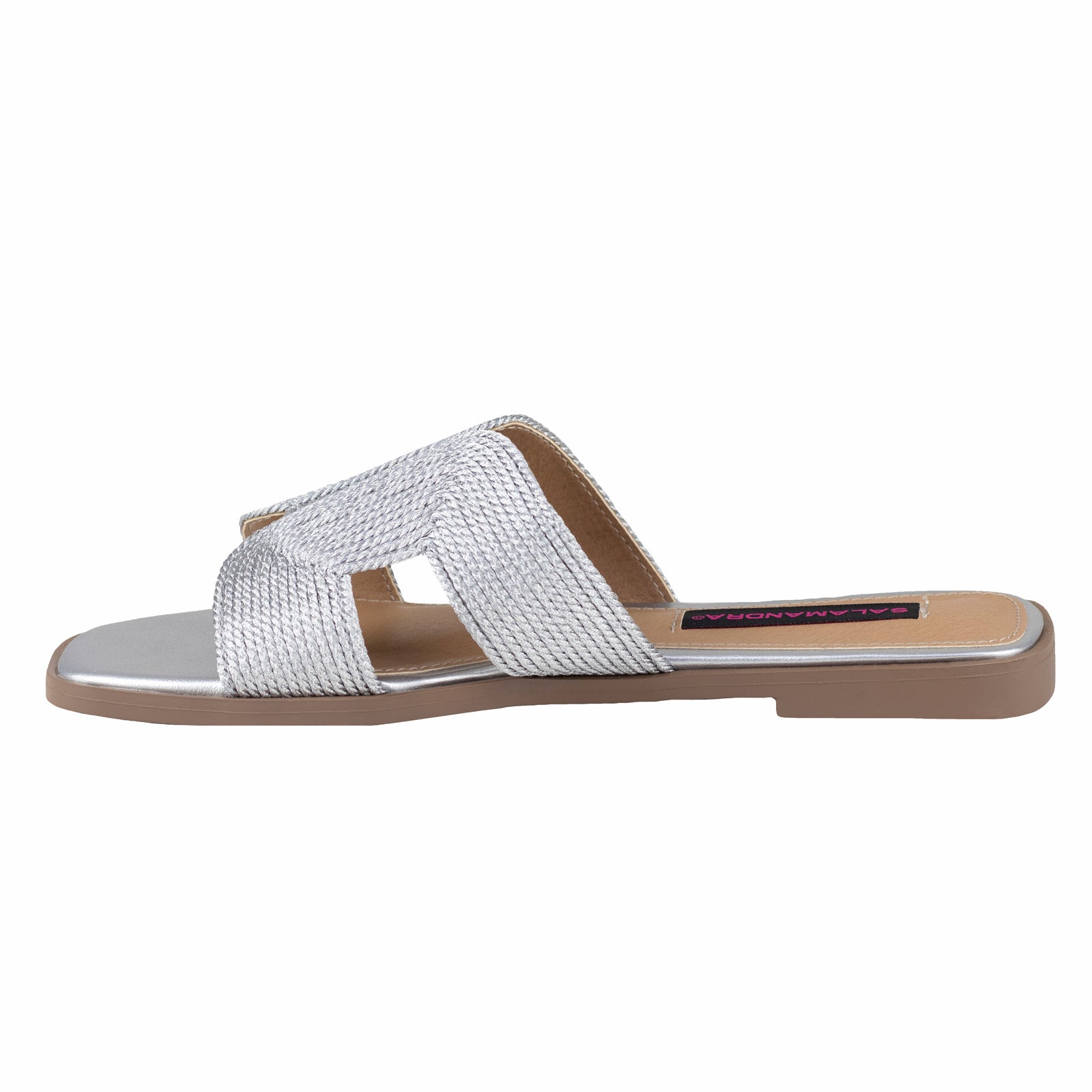 Sandalia Clásica Para Dama Salamandra 200-4062-B Plata