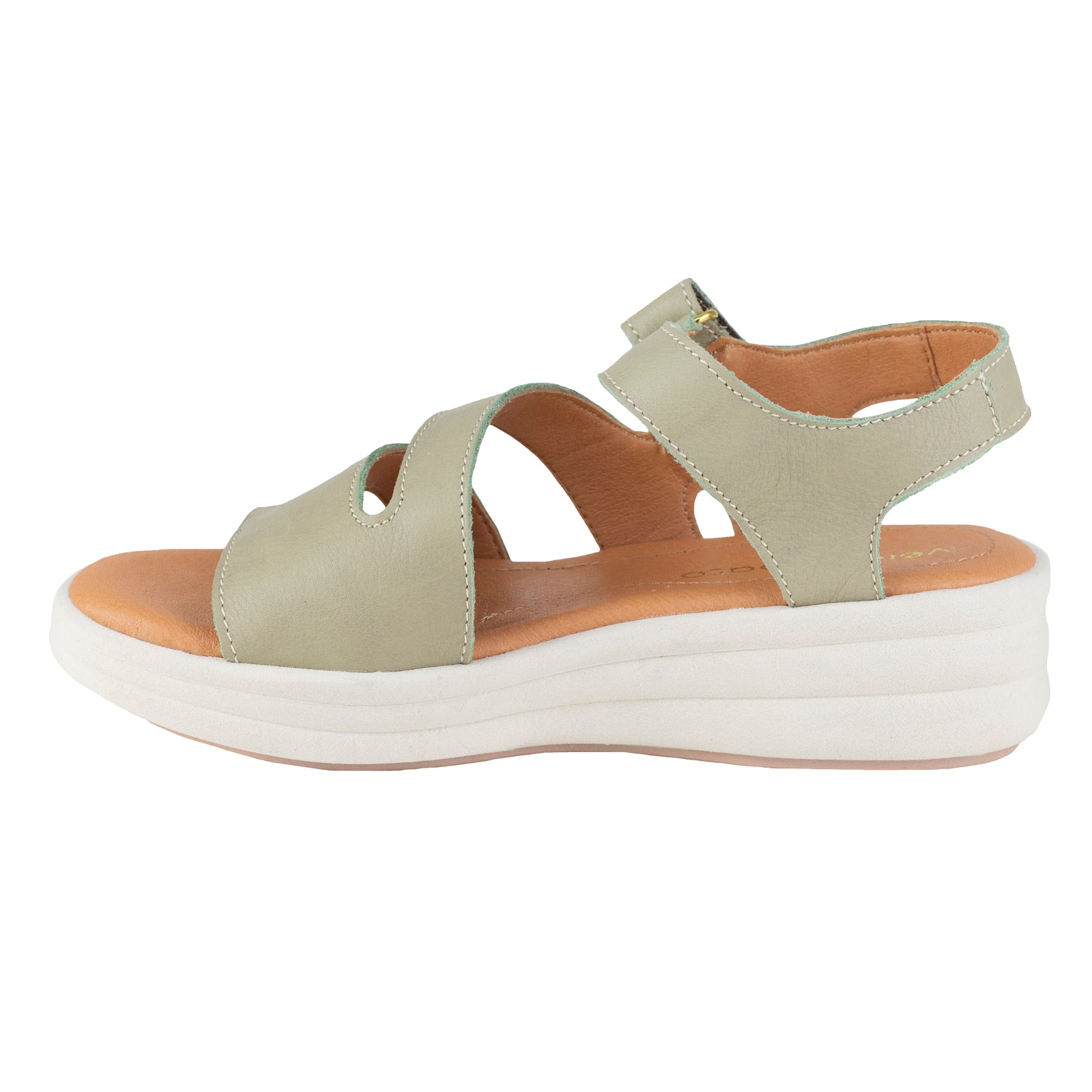 Sandalia Casual Para Dama Verde Tabaco 6042 Grey