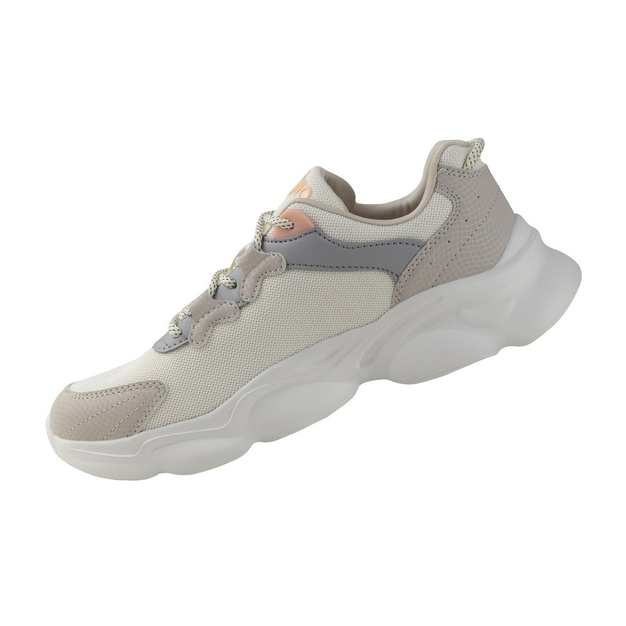 Tenis Urbano Sneaker Capa De Ozono Mujer Moda 603201 Beige