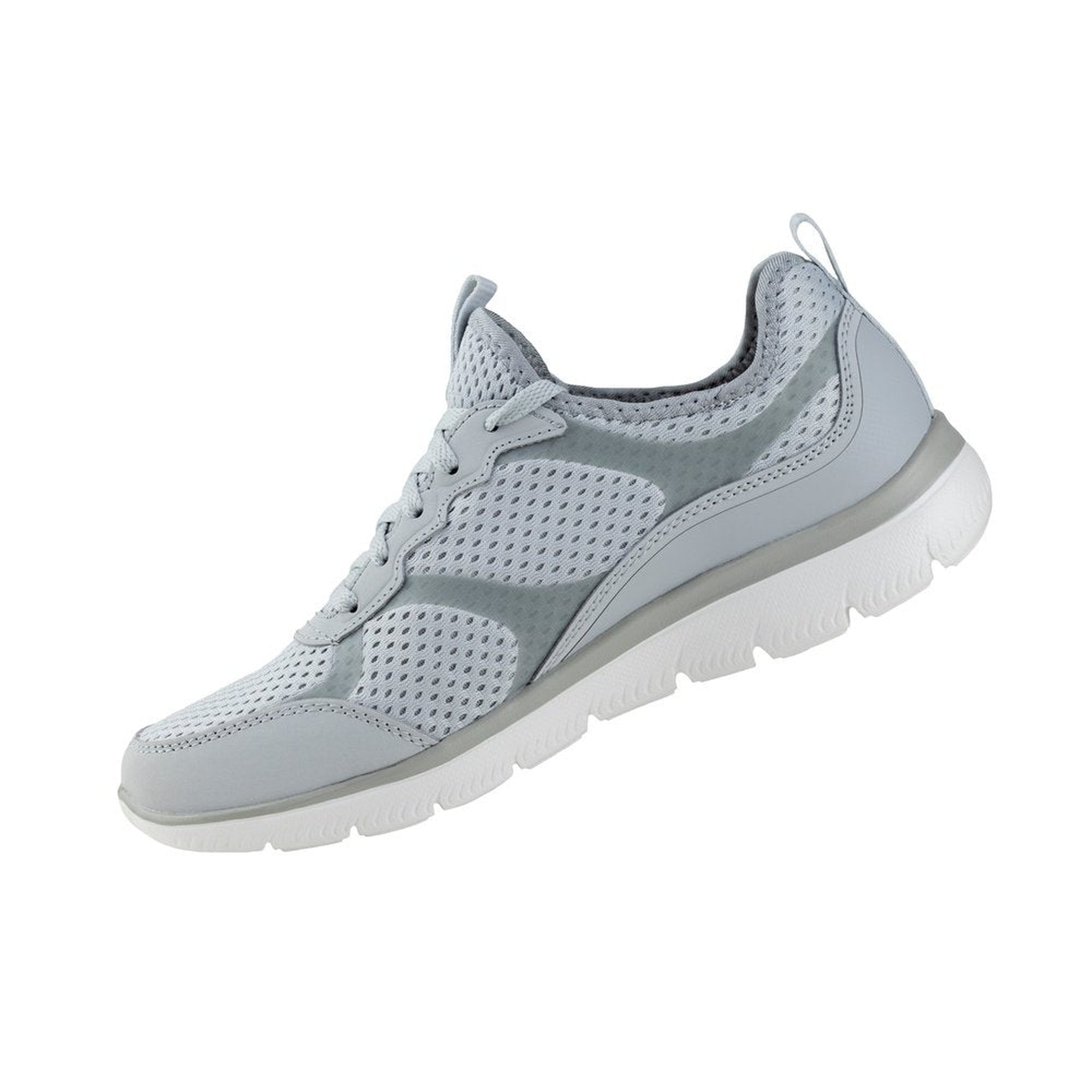 Tenis Skechers Summits Free Classics Dama 149535 Gris Claro