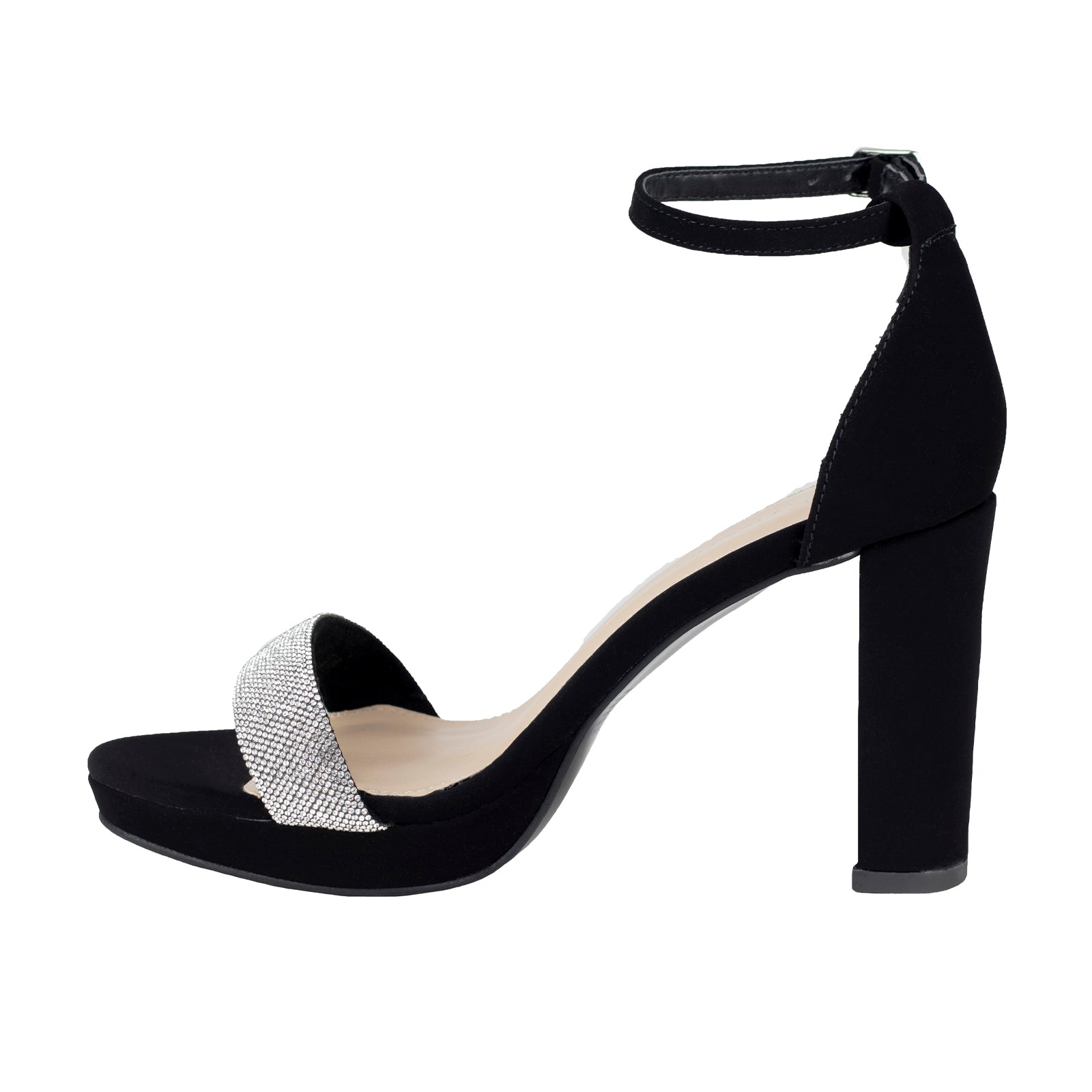 Sandalia Con Tacón Para Dama Lady Paulina 99543 Negro