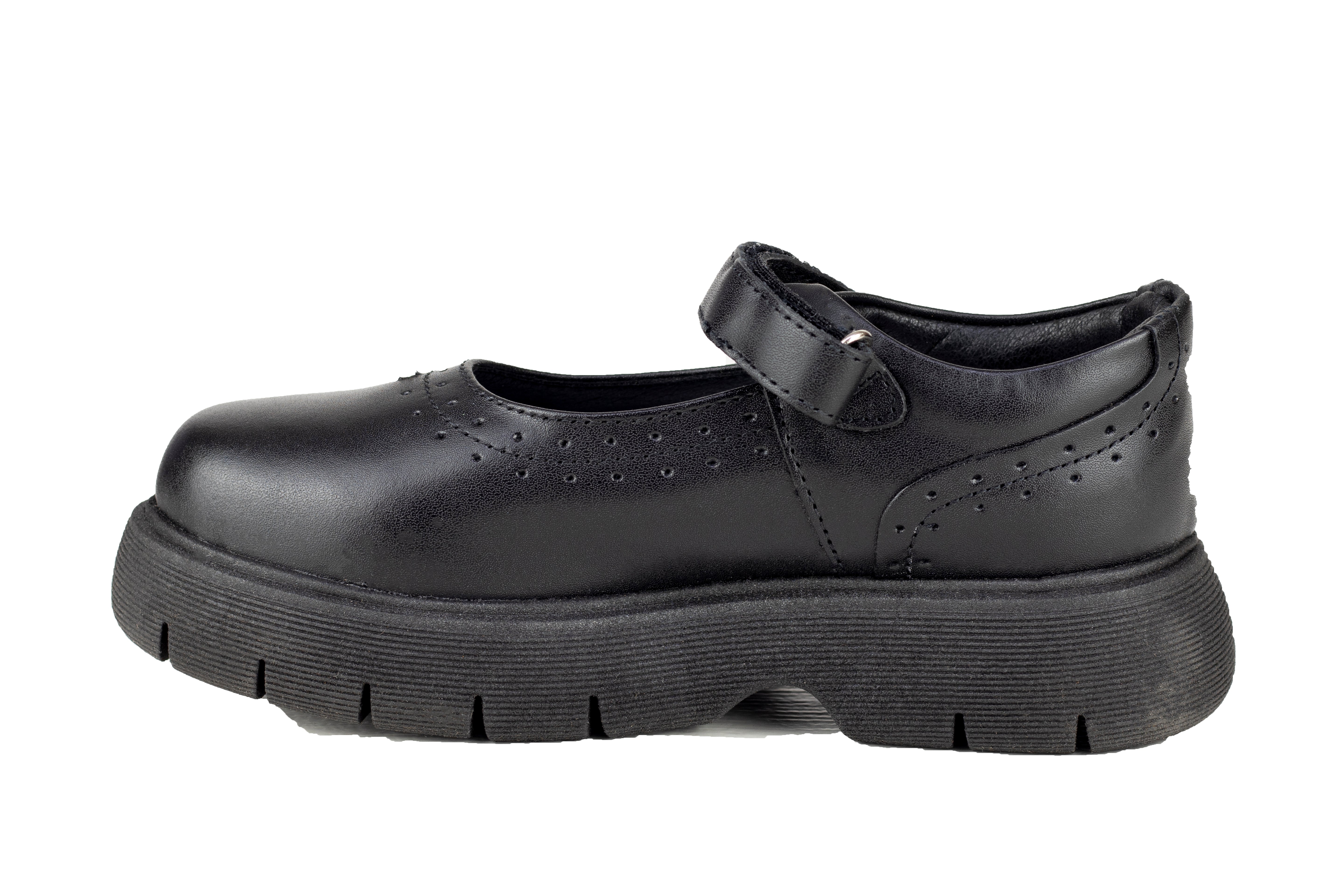 Zapato Ajuste Contactel Escolar Para Niña Chabelo C713-B Negro 18-21