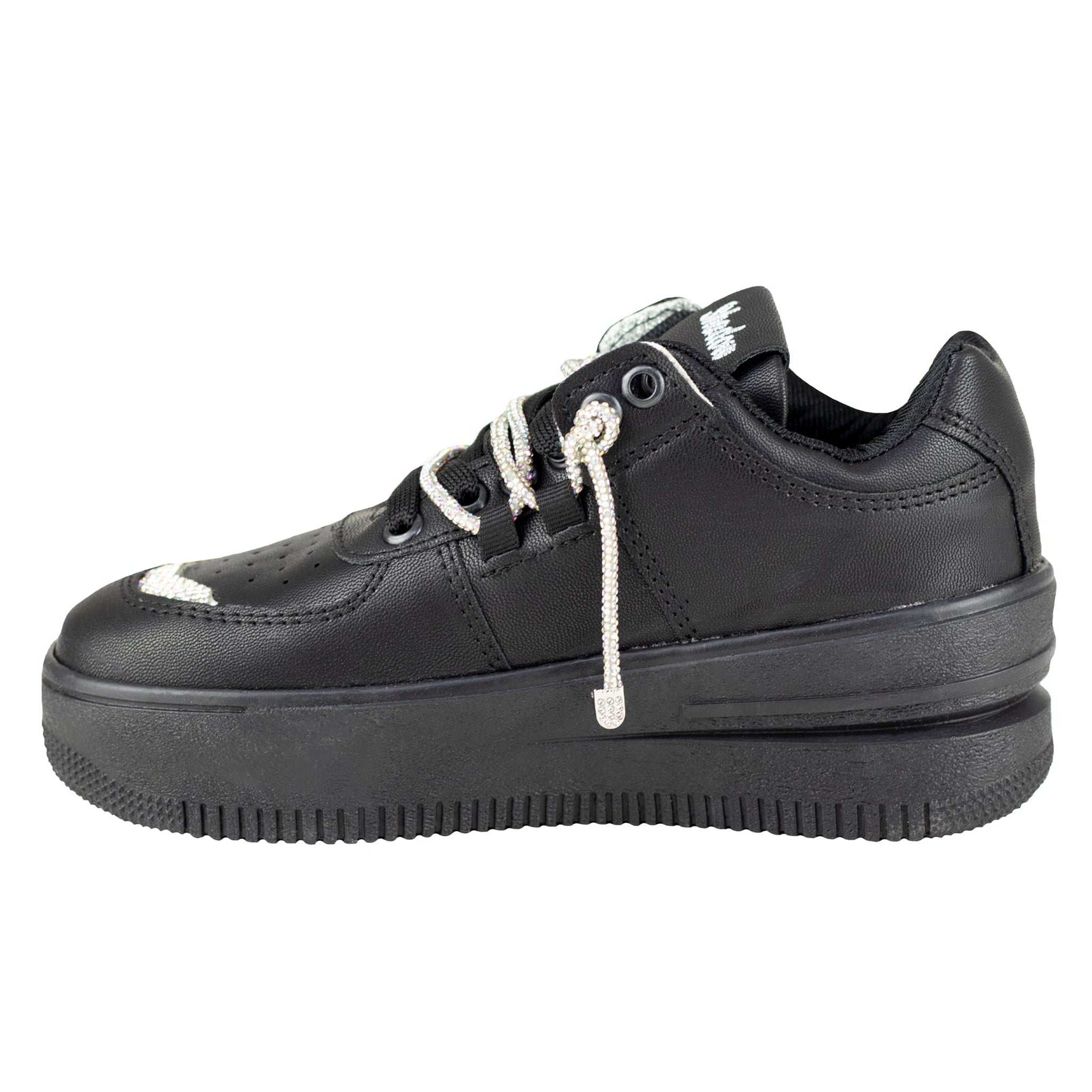 Tenis Negro Mujer Plataforma Urbano Shadow 2084