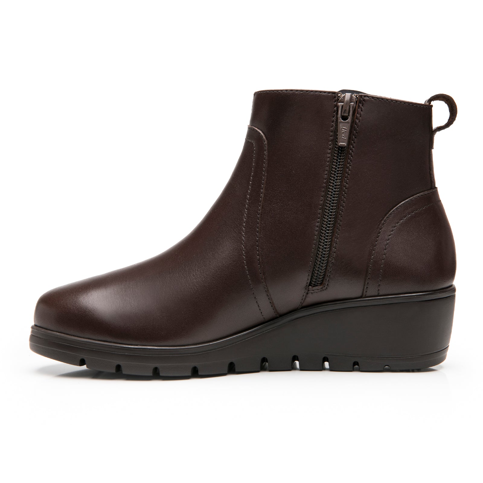 Botín Casual Tacón Cuña Para Dama Flexi 104827 Madera
