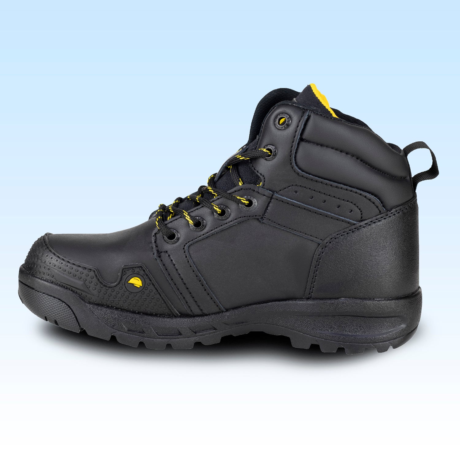 Bota de Seguridad Casco Poliamida Caballero New Ram 9253 Negro Amarillo