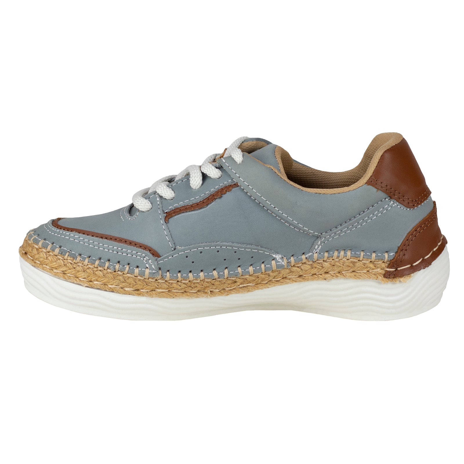 Tenis Sneaker Casual Tejidos Para Dama Lobo solo 5129 Cielo