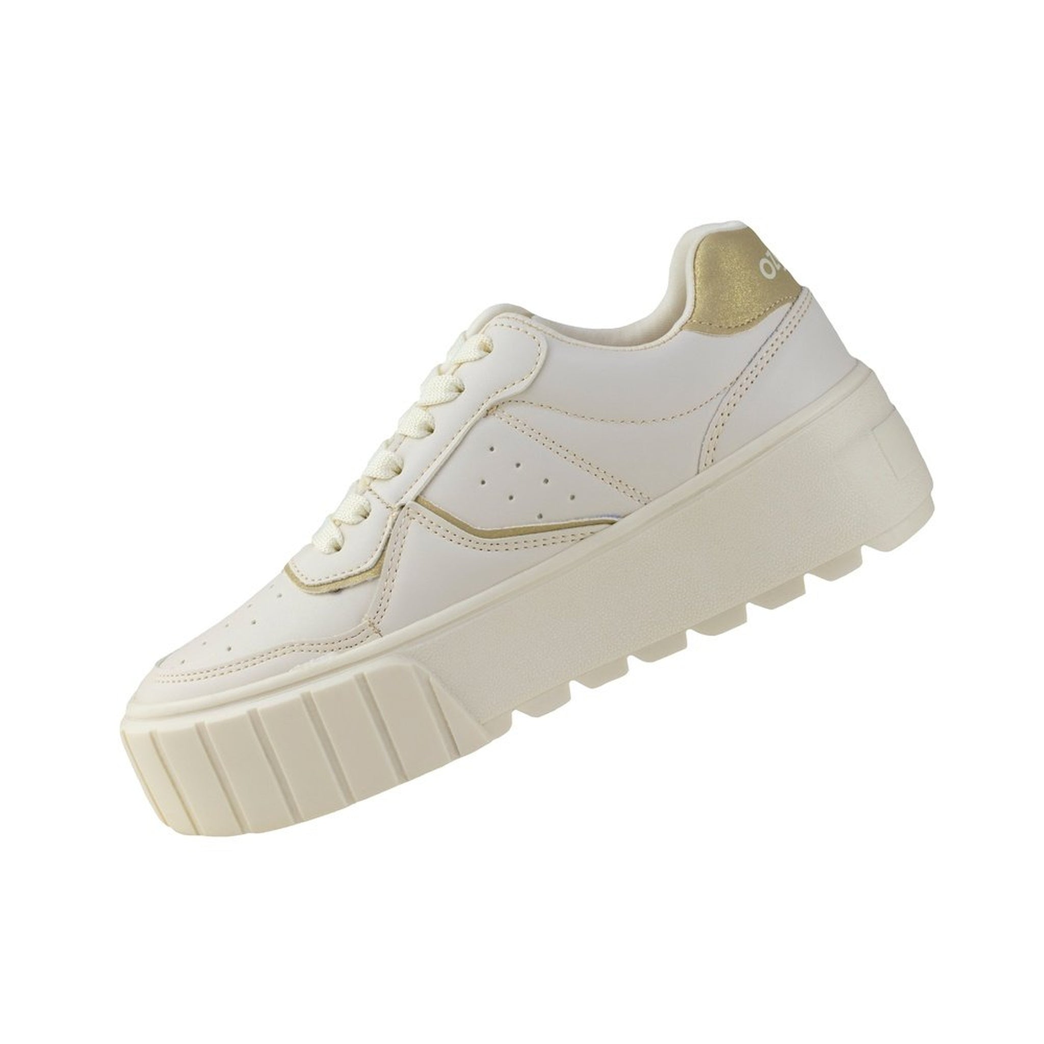 Tenis Urbano Suela Gruesa Mujer 634803 Latte Capa De Ozono