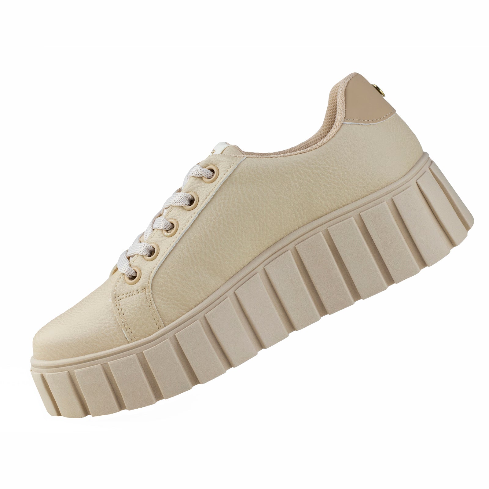 Tenis Urbano Plataforma Dama Capa De Ozono 625403 Latte