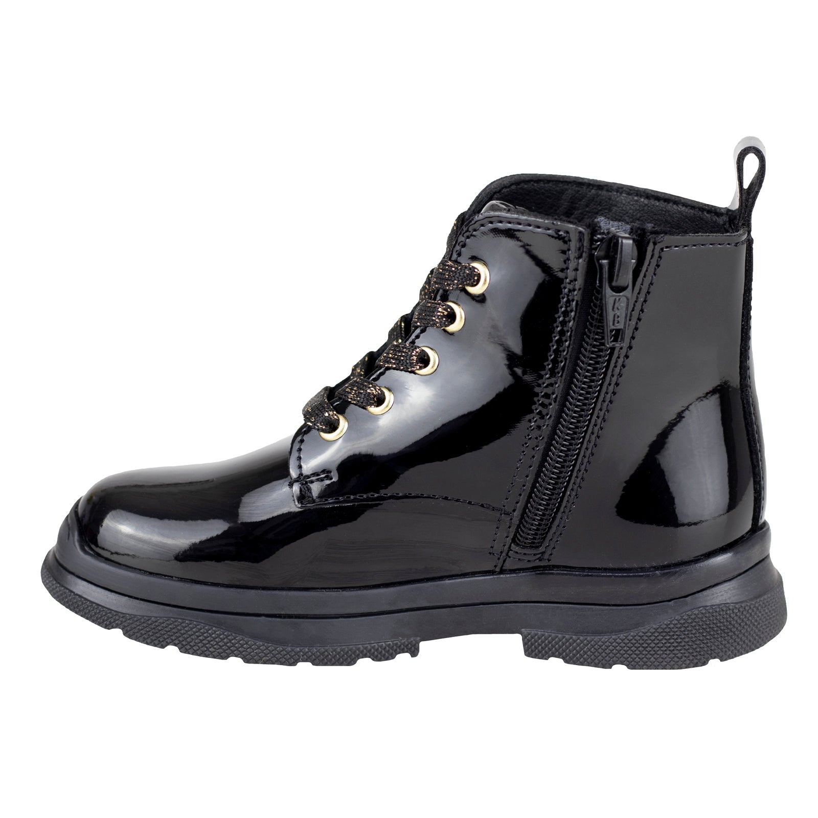 Bota Urbana Karsten Niña 50001-2B Negro Charol 15-21