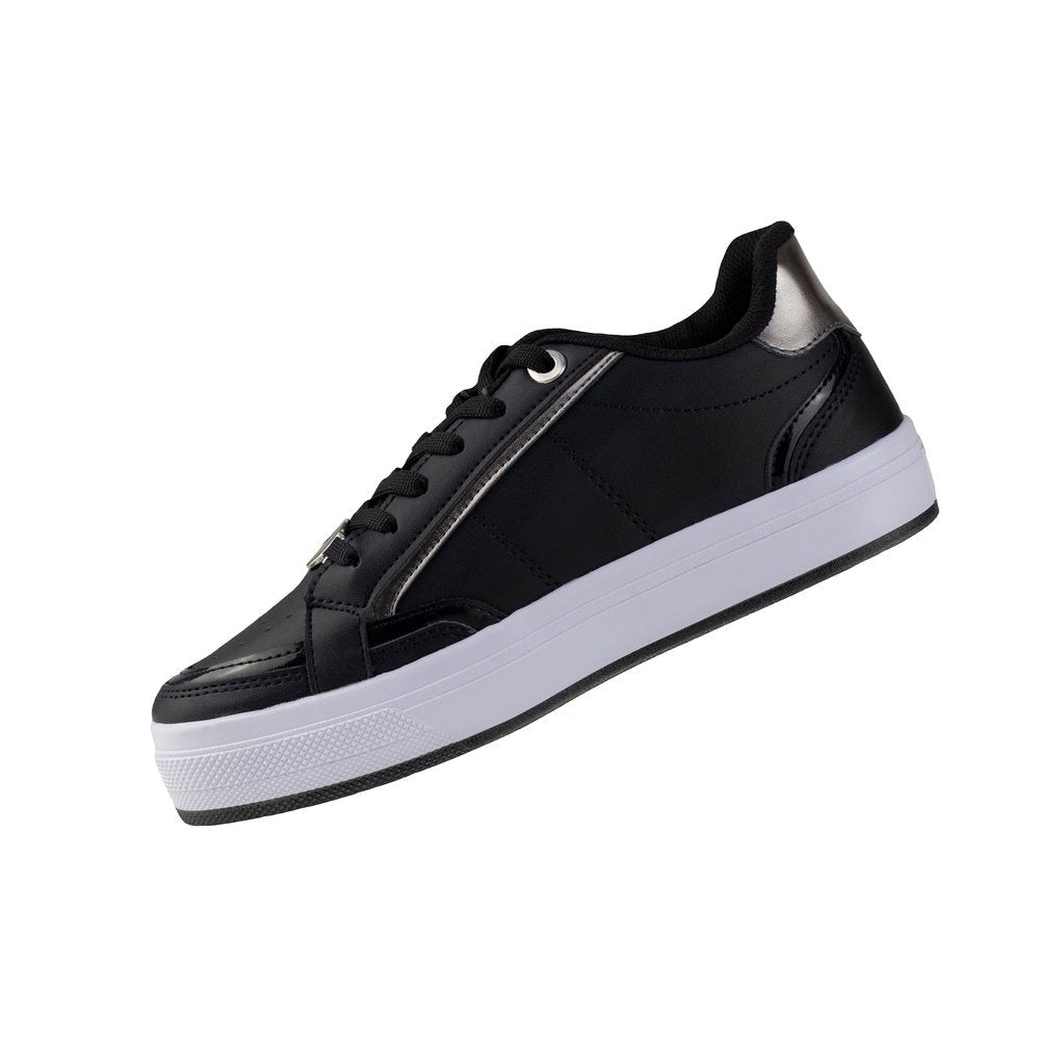 Tenis Sneaker Negro Mujer Capa De Ozono Choclo 652401 Moda