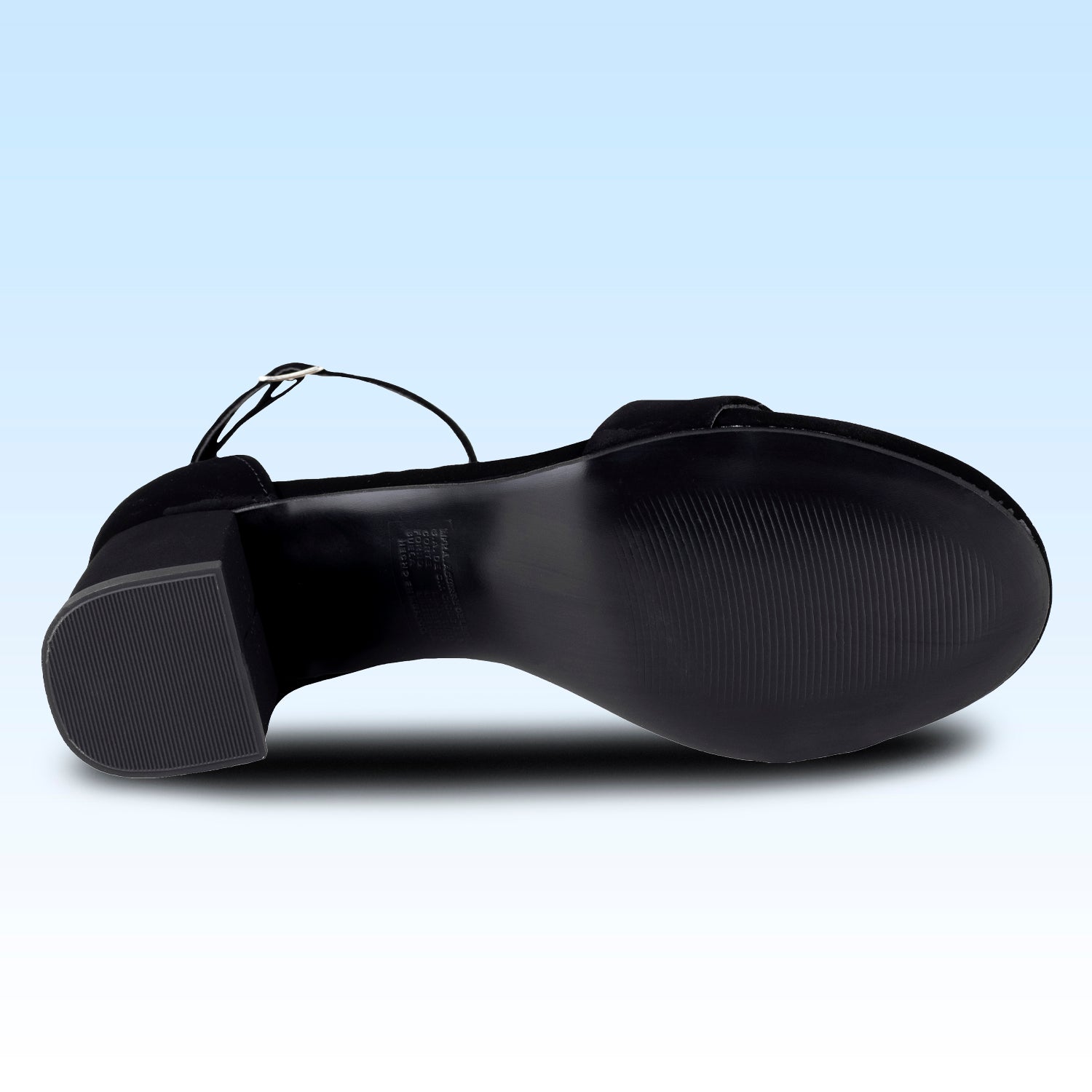 Sandalia De Tacón Dama Lady Paulina Almendra 21216 Negro