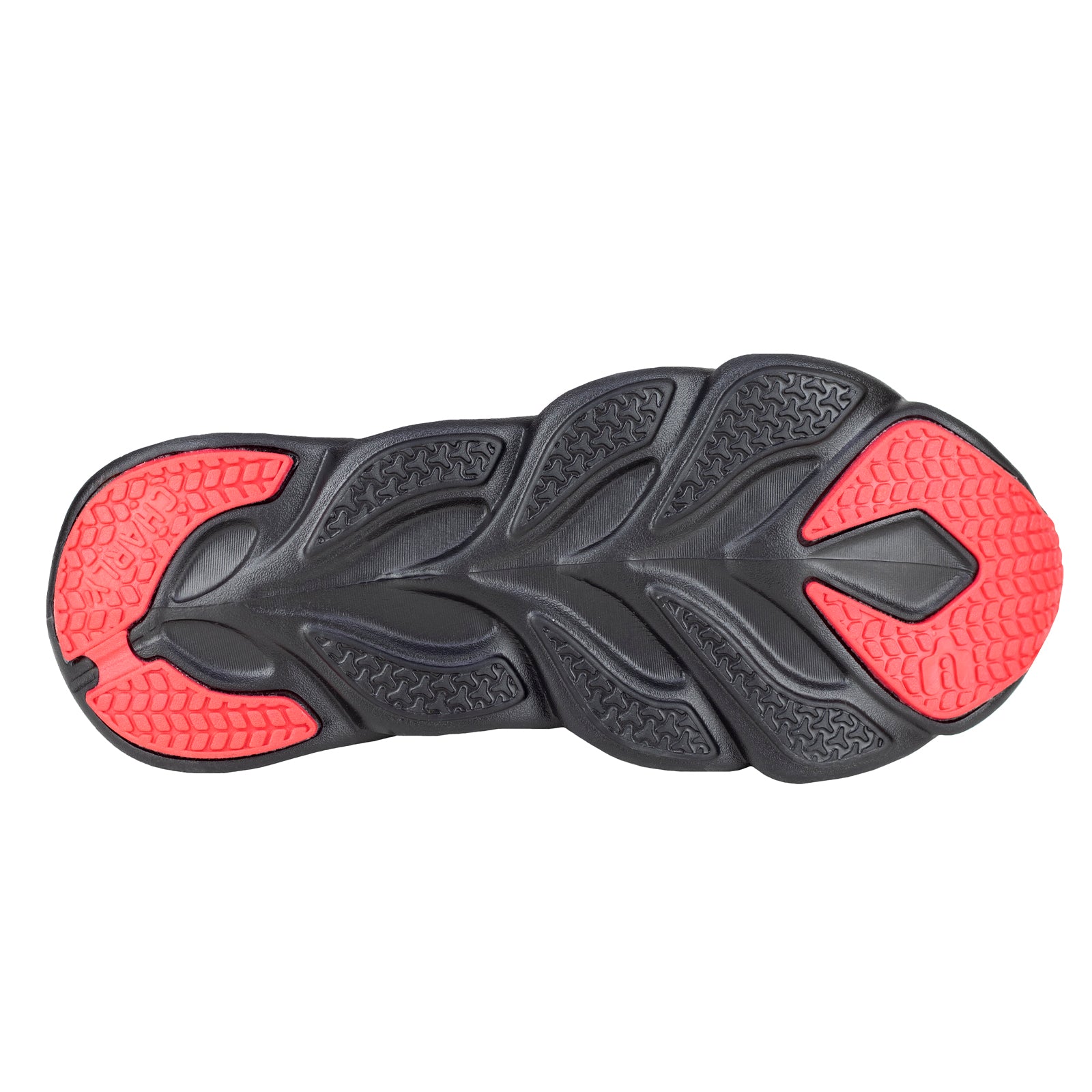 Tenis Running Para Caballero Charly 1029838 Negro Rojo