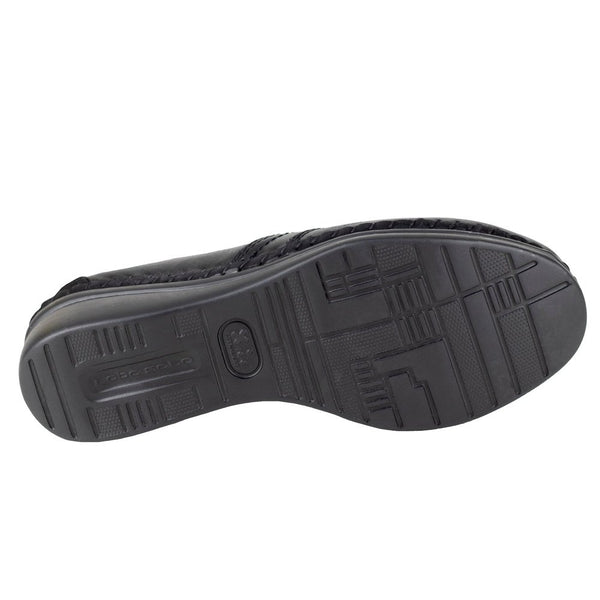 Zapato De Tacón Comodo Mujer Lobo Solo Semivestir 4706 Negro