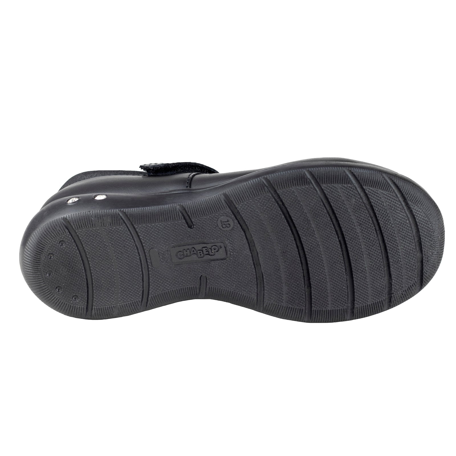 Zapato Contactel Escolar Para Niña Chabelo C216 Negro 18-21