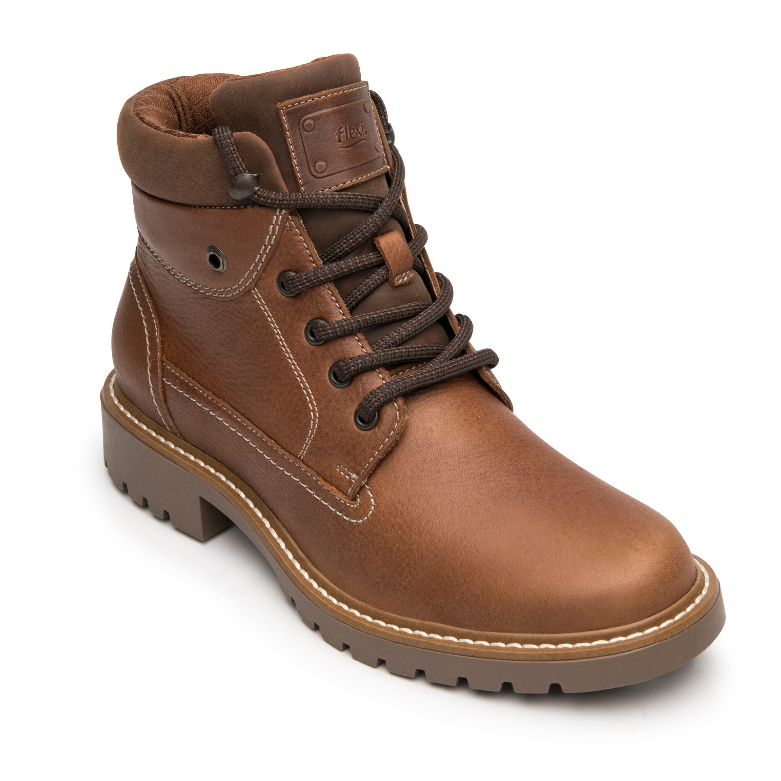 Botin Outdoor Casual Para Dama Flexi 37824 Tan