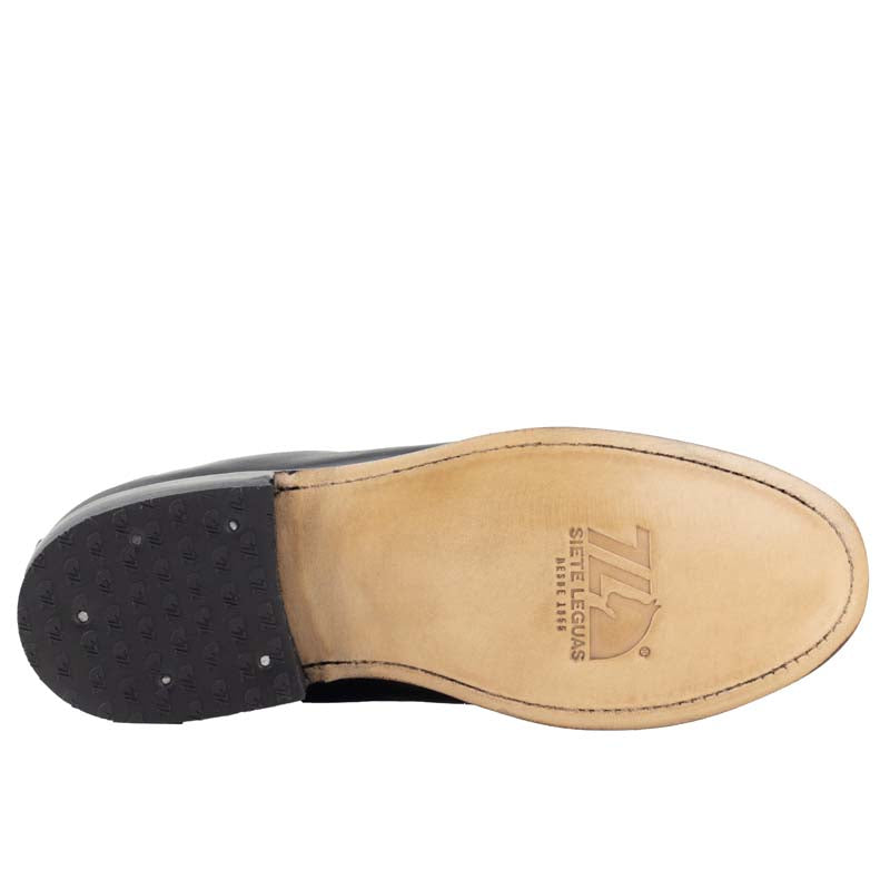 Botín Charro Caballero Siete Leguas 6000-A Negro