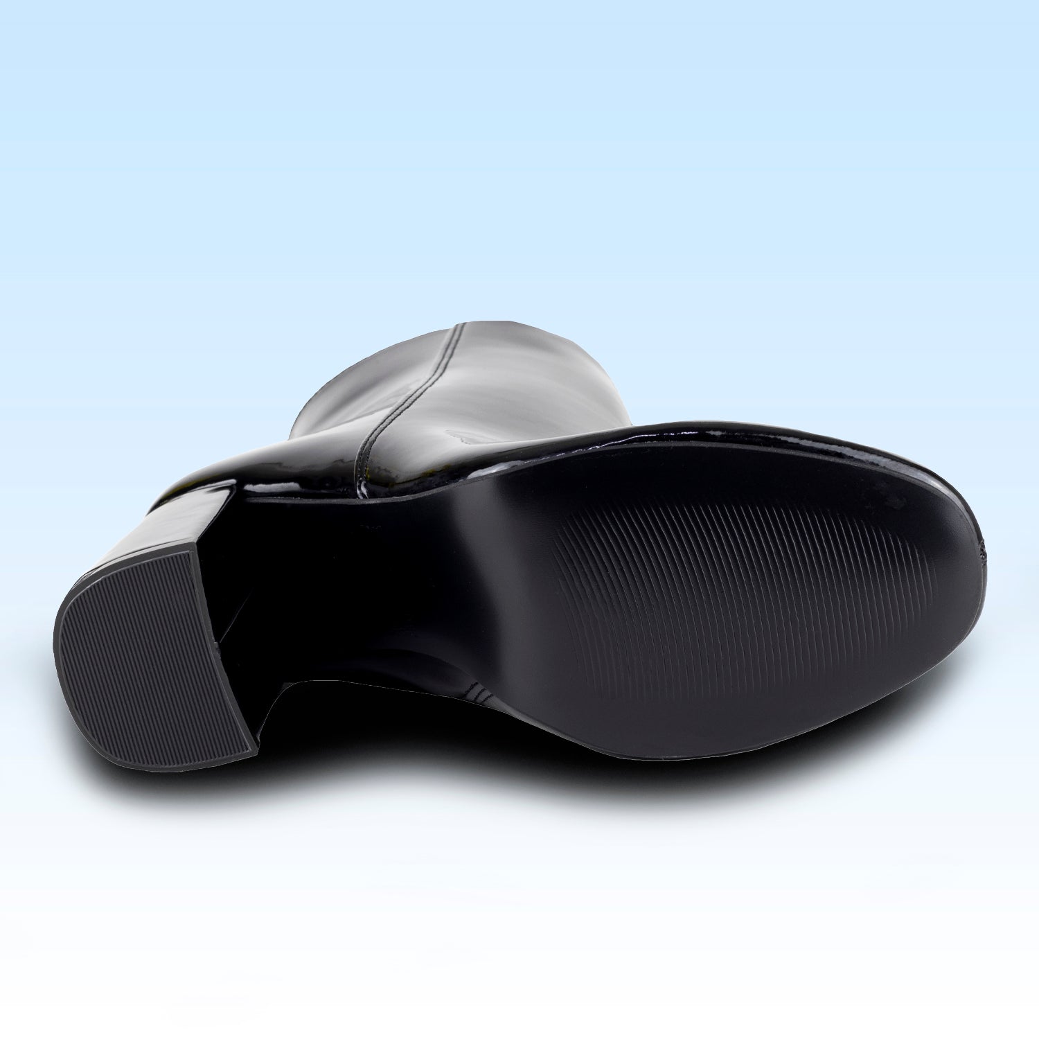 Botín Con Tacón Dama Lady Paulina Lotta 10504 Negro Charol