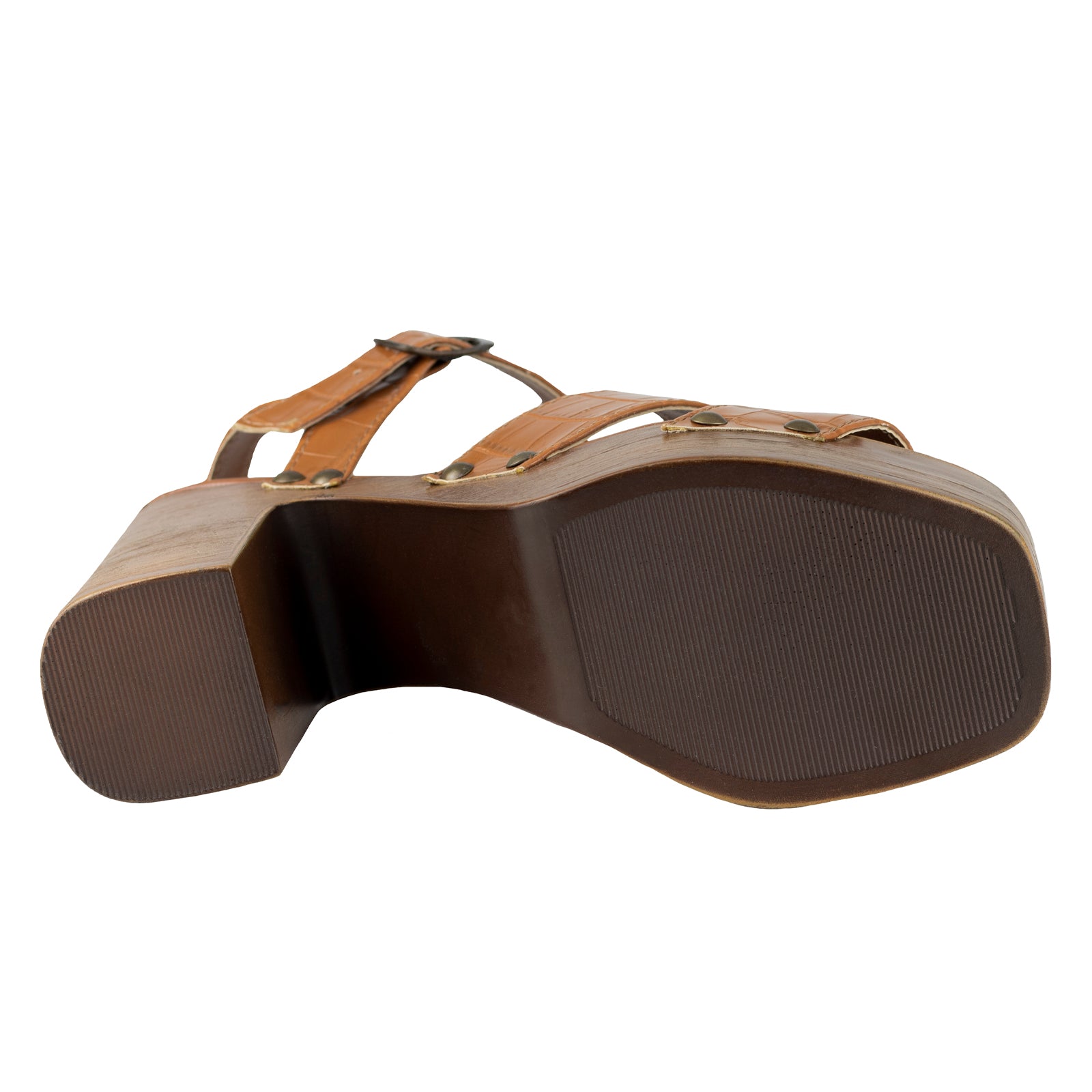 Sandalia de Tacón Dama Capa de Ozono 637904 Tan