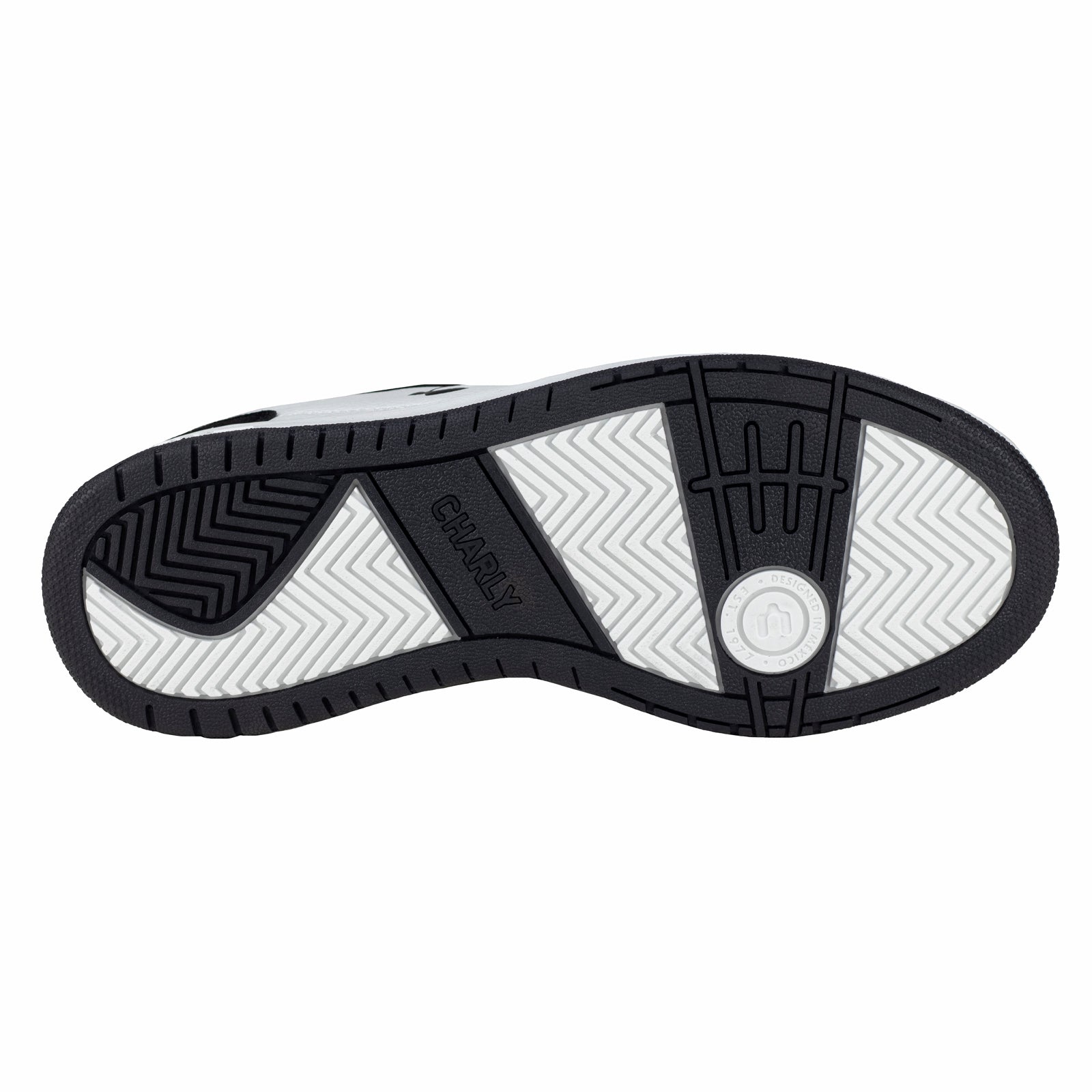 Tenis Choclo Urbano Casual Para Caballero 1087465 Blanco Negro