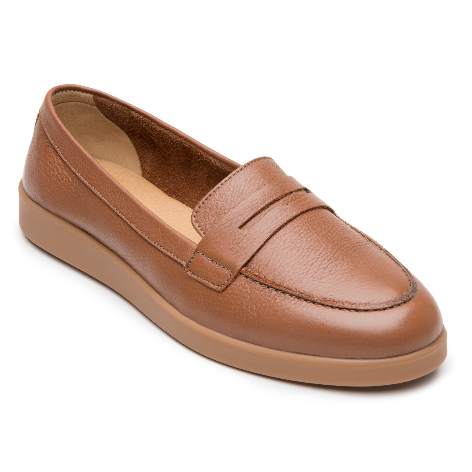 Zapato Mocasín Confort Twist Para Dama Flexi 140601 Tan