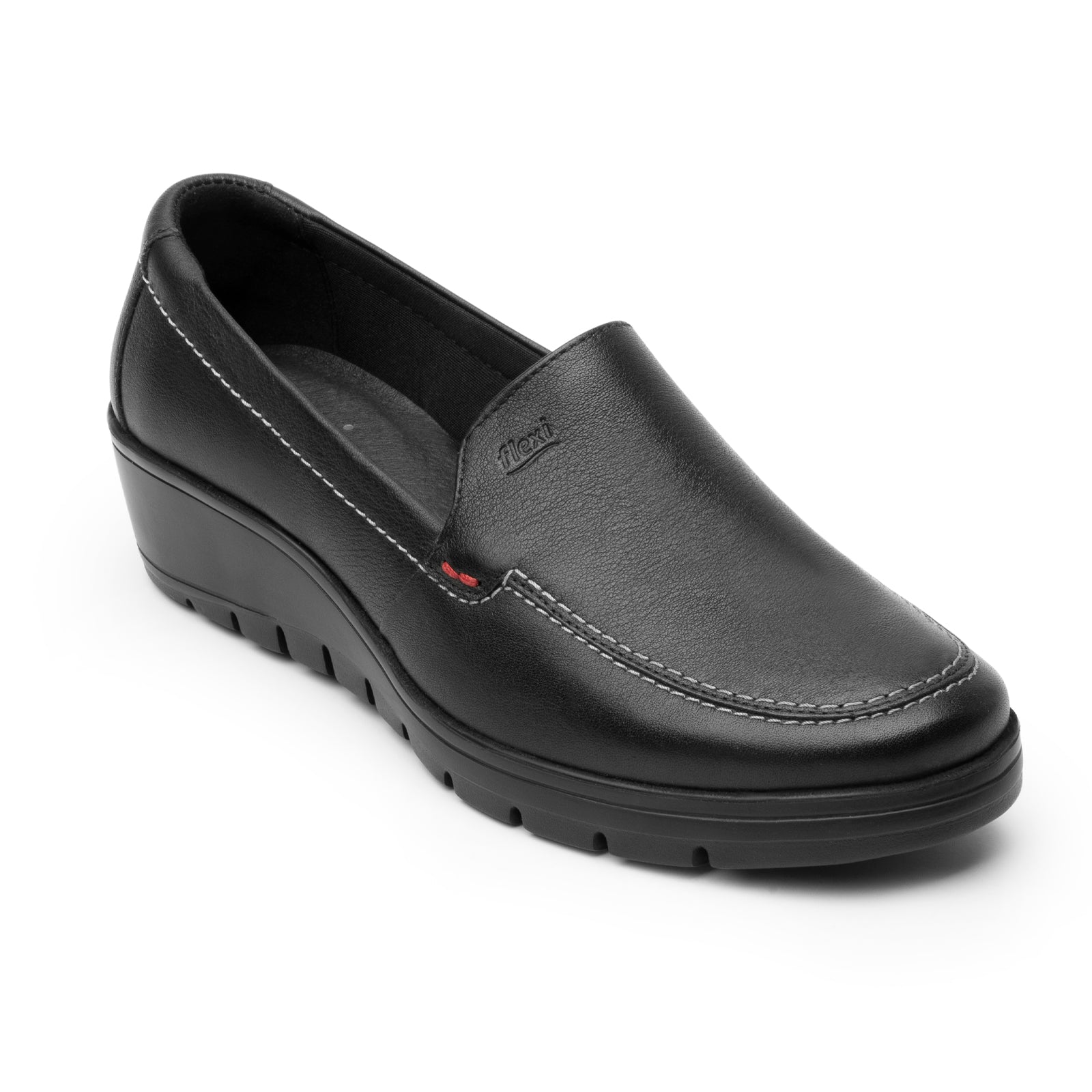 Loafer Con Plataforma Para Dama Flexi Cataleya 104806 Negro
