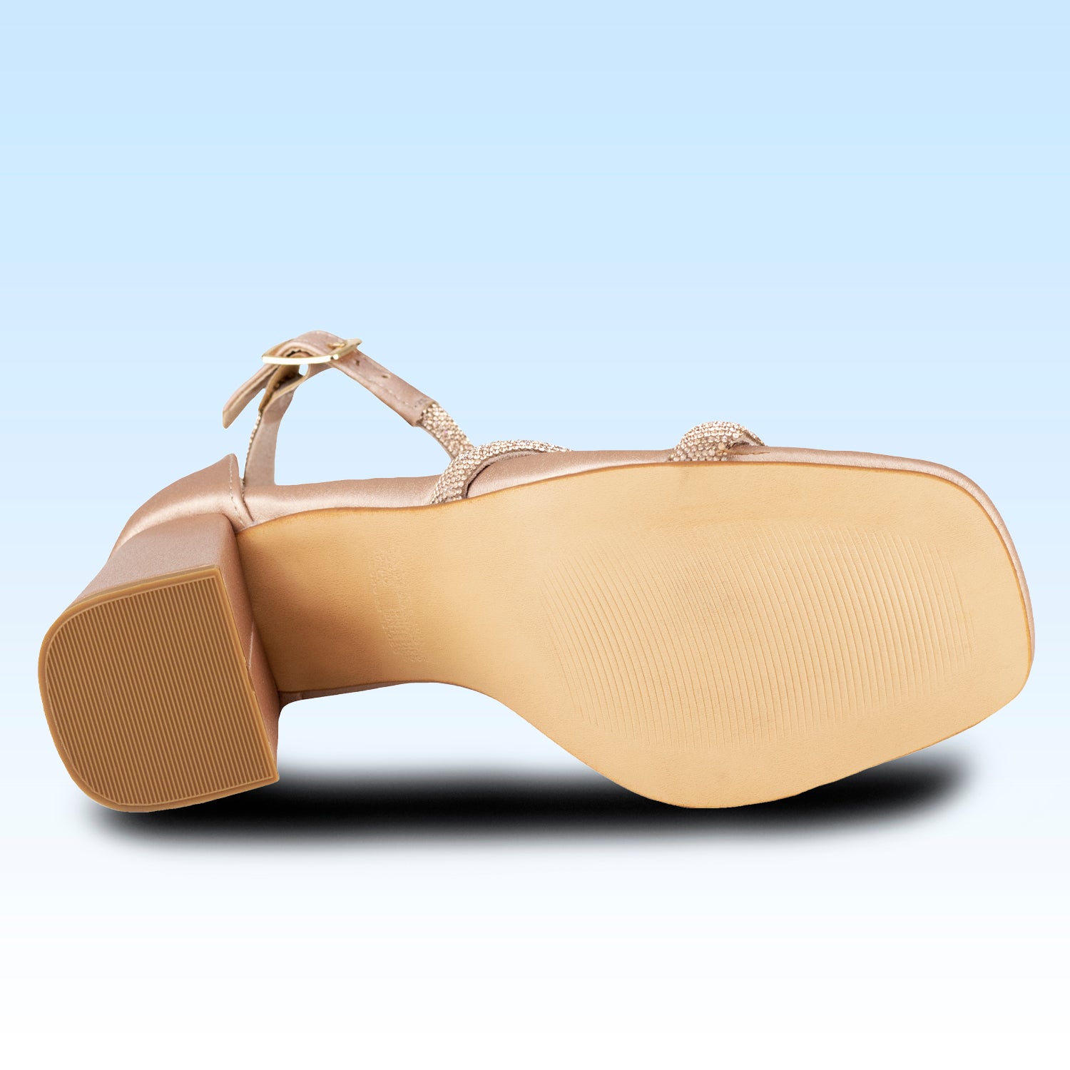 Sandalia De Tacón Dama Lady Paulina Ivrea 22714 Oro Rosado