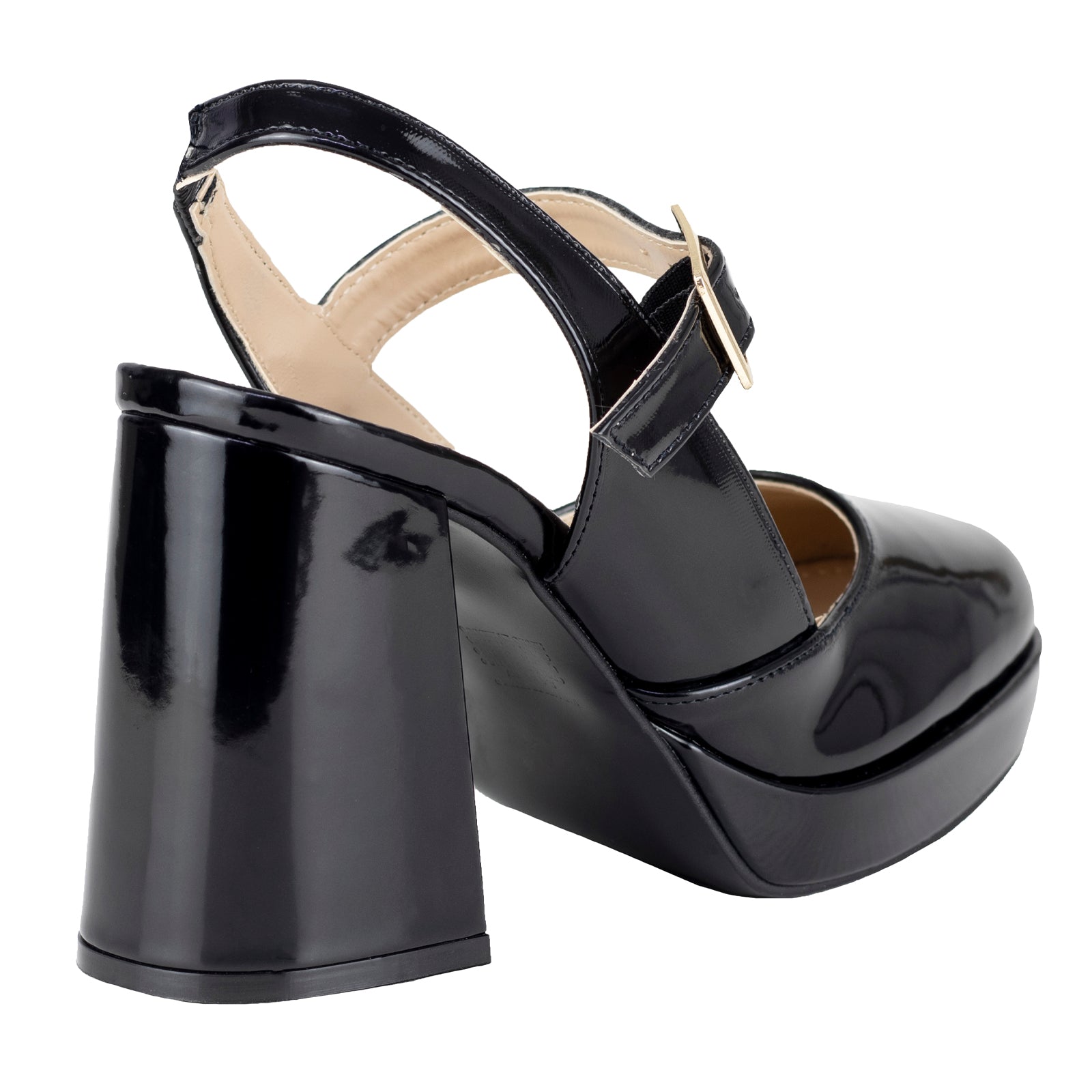 Zapatilla Elegante Para Dama Lady Paulina 29216 Charol Negro