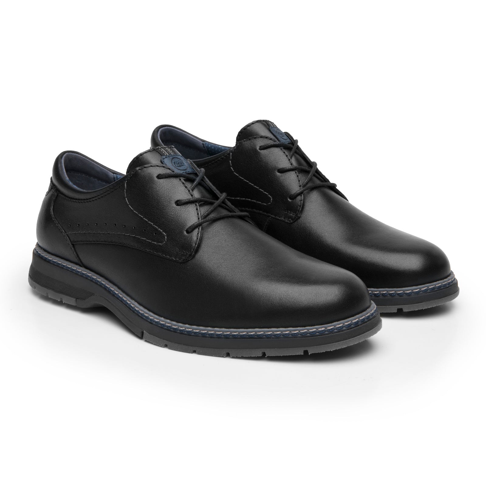 Zapato Derby Para Caballero Flexi Jasper 420001 Negro