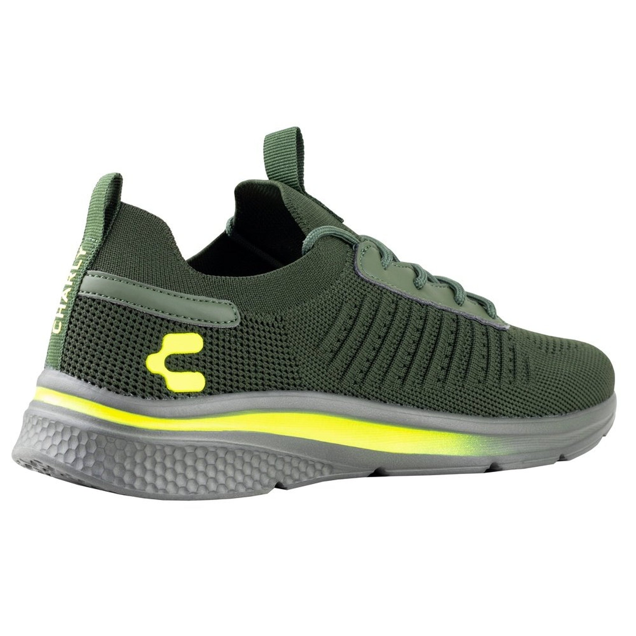Tenis Charly Ergon Running Caballero 1029983 Olivo Limón