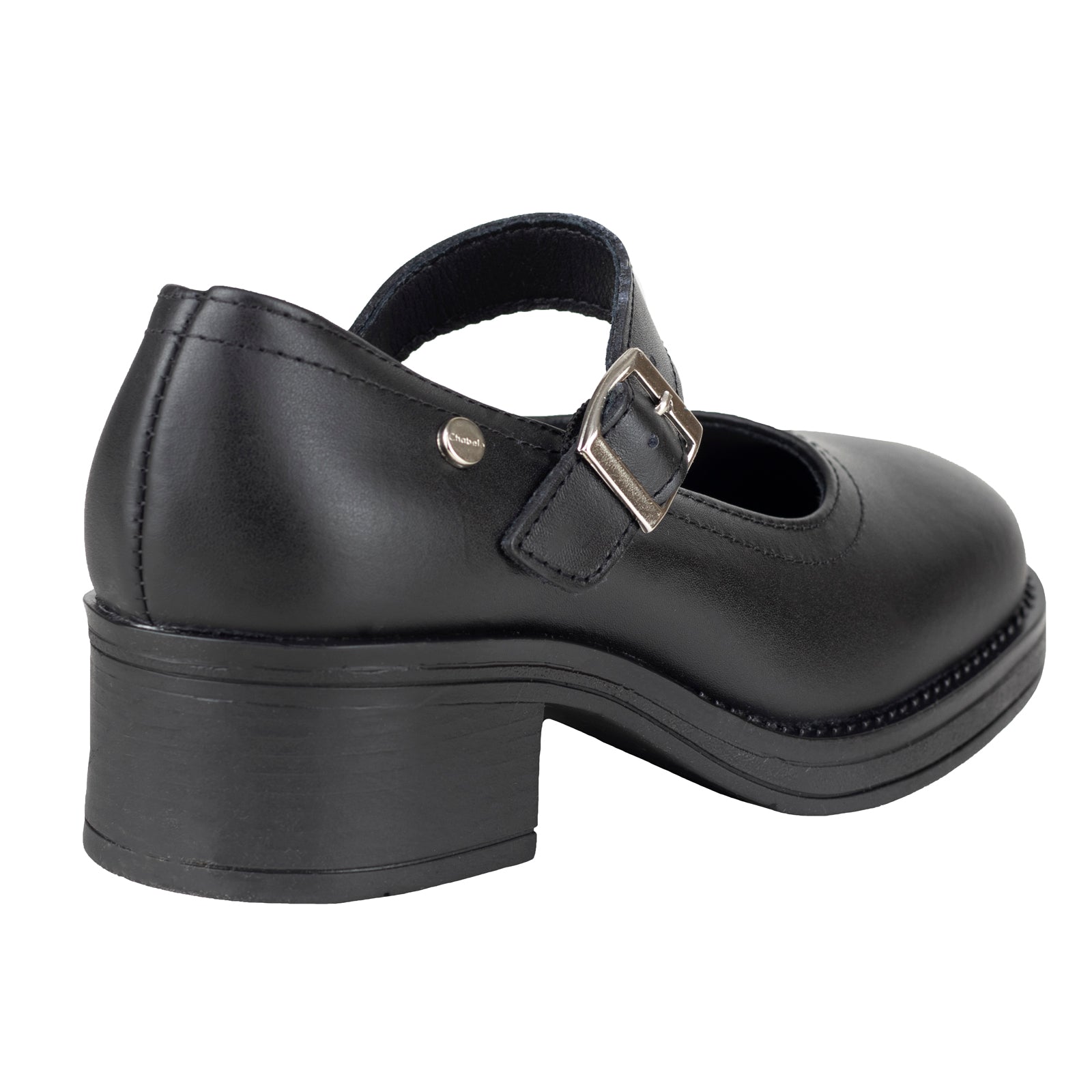 Zapato Tacón Escolar Para Niña Chabelo C954-A Negro 22-26