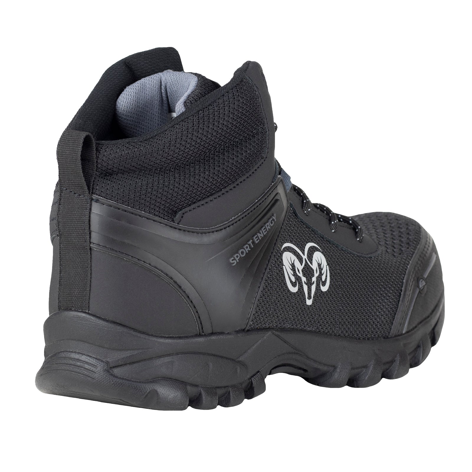 Bota de Seguridad Casco Acero Para Caballero New Ram 9827 Negro