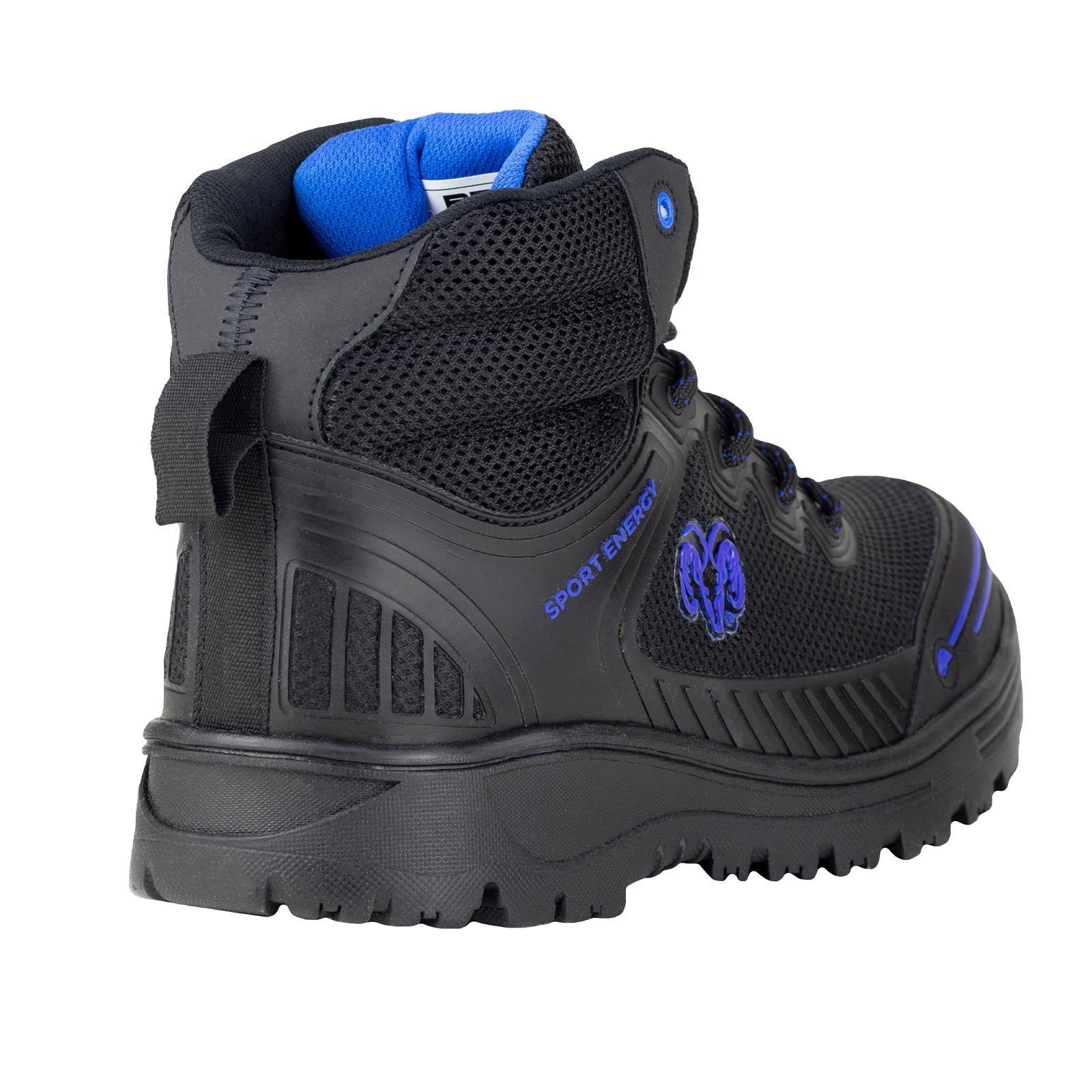 Bota de Seguridad Casco Acero Para Caballero NEW RAM 9619 Negro Rey
