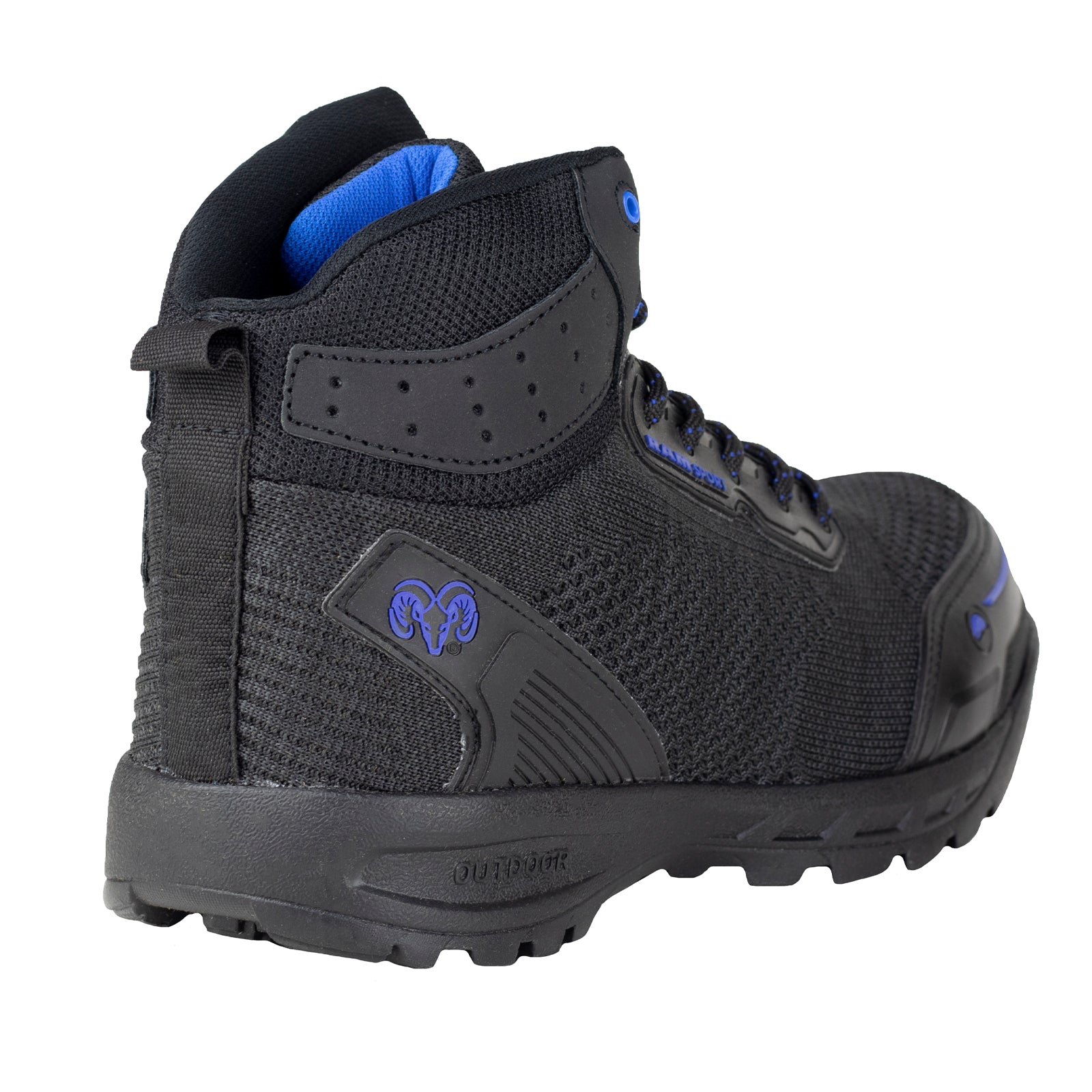 Bota Seguridad Casco Acero Para Caballero New Ram 9544 Negro Rey