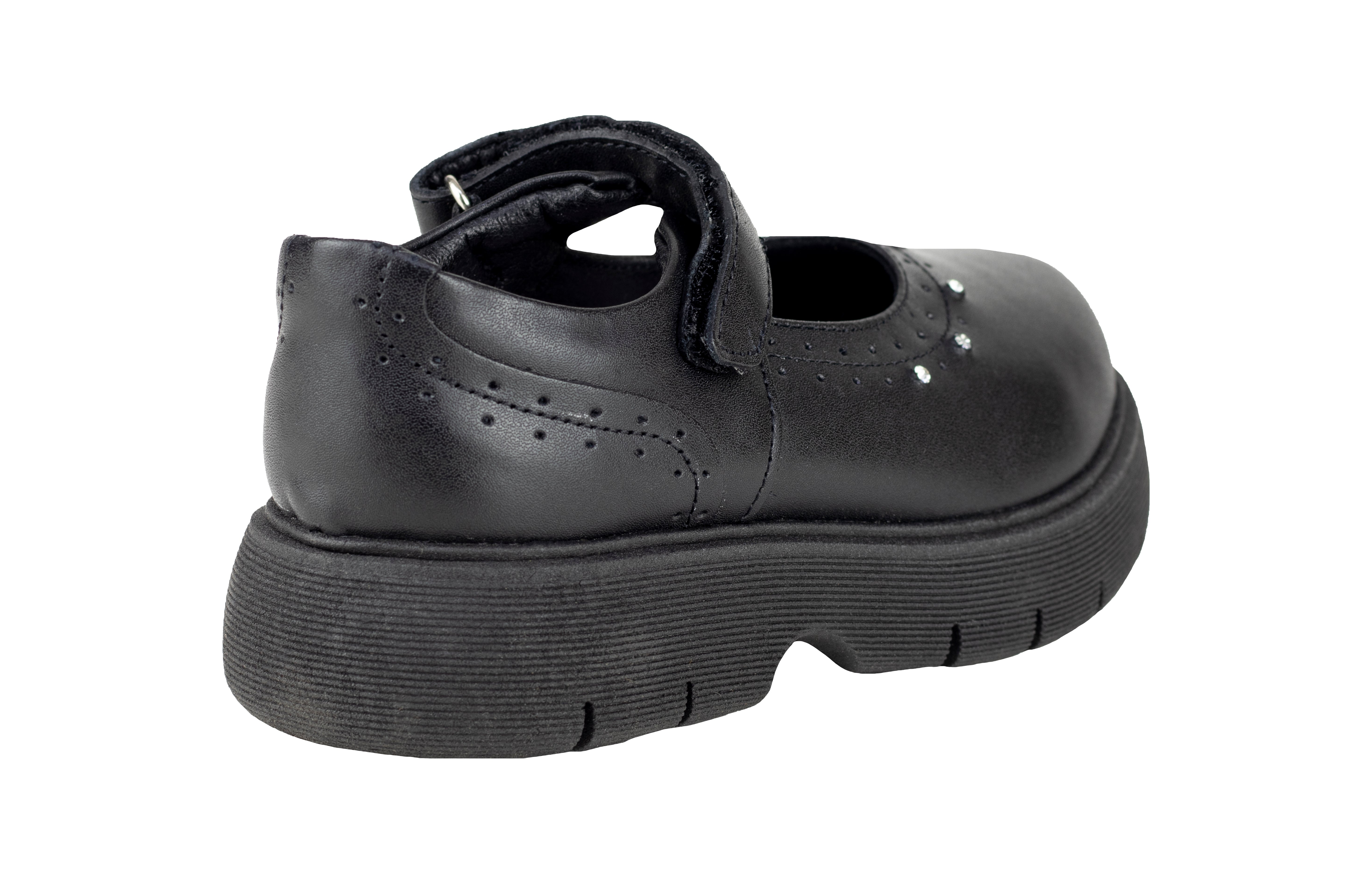 Zapato Ajuste Contactel Escolar Para Niña Chabelo C713-B Negro 21.5-24