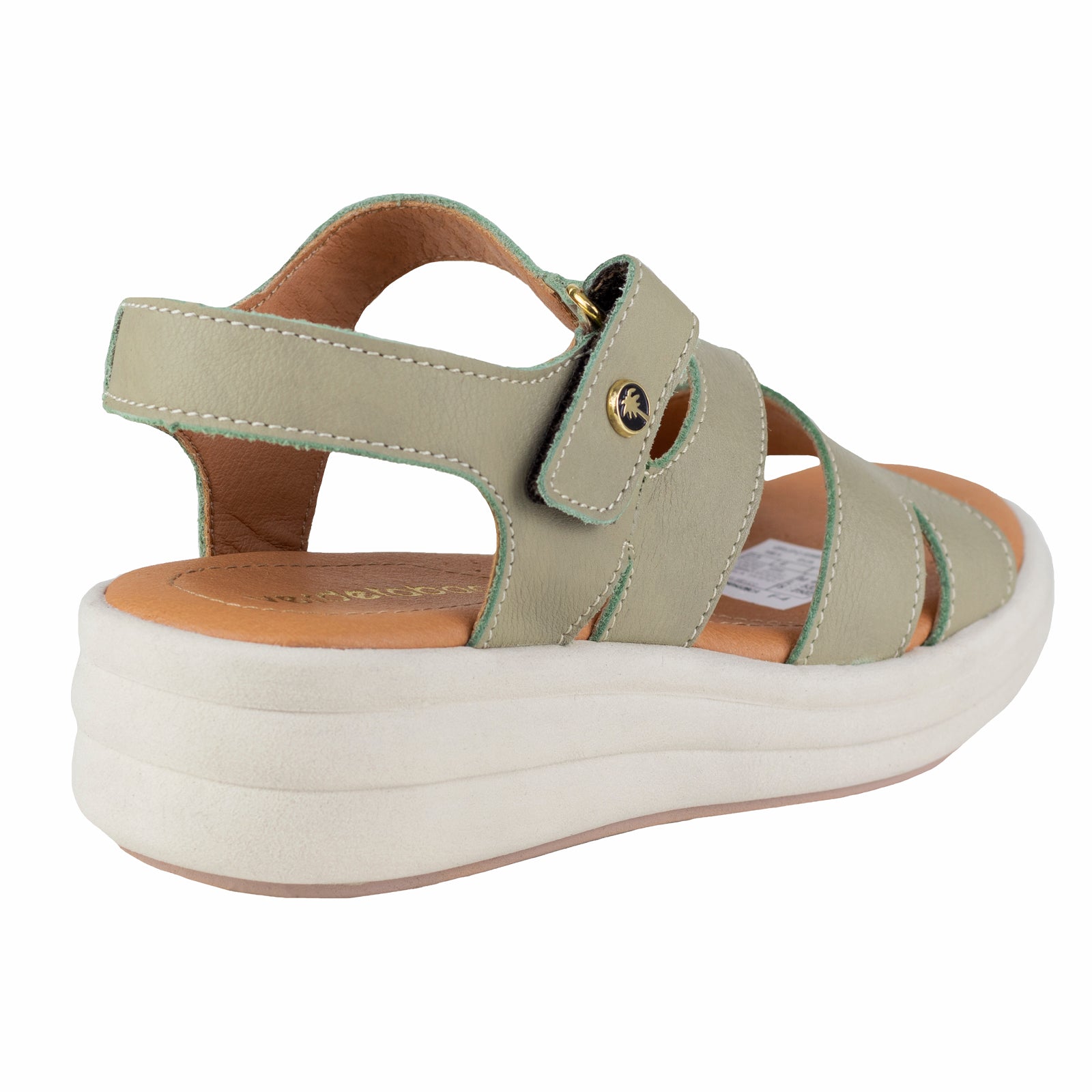 Sandalia Casual Para Dama Verde Tabaco 6042 Grey