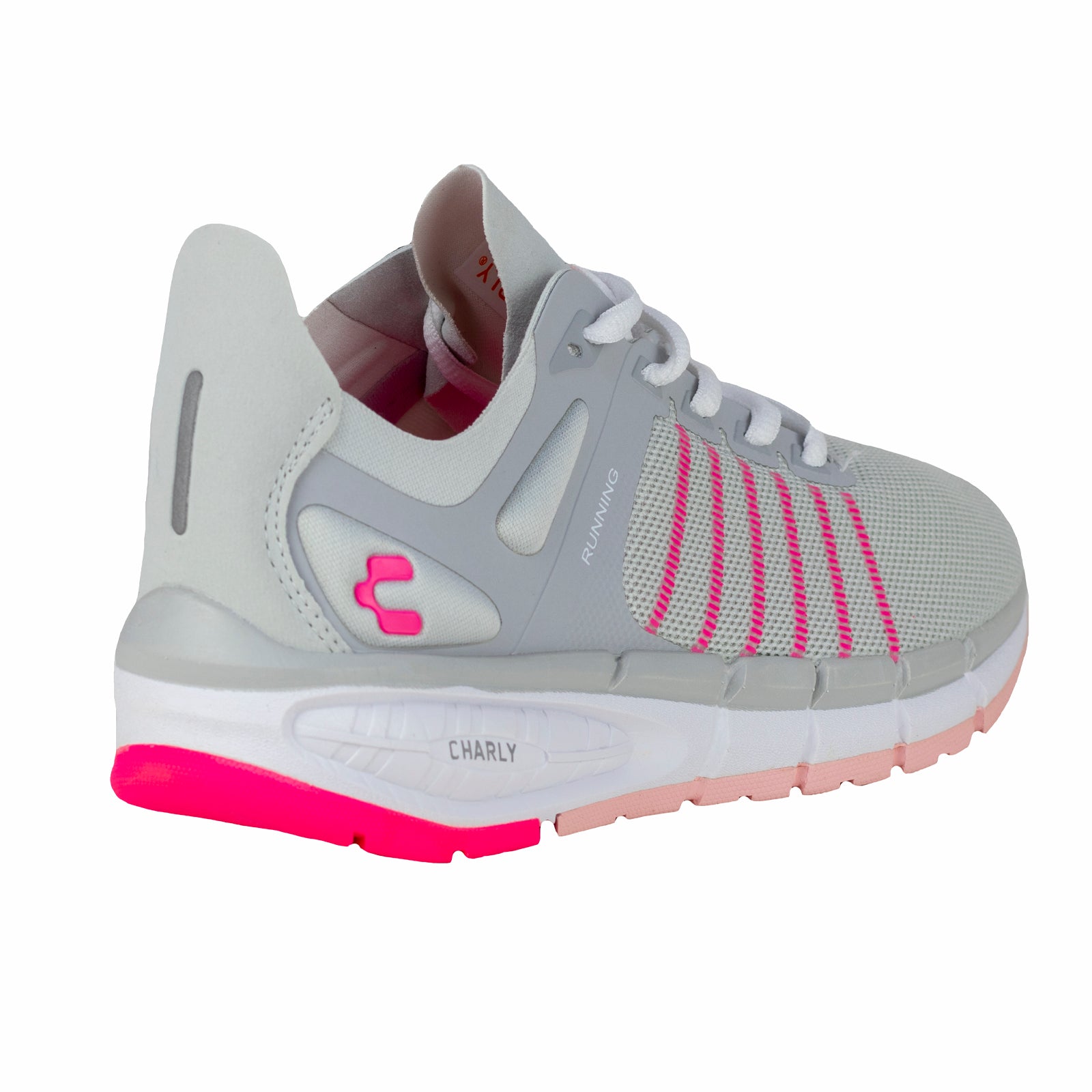 Tenis Sneaker Confort Casual Para Dama Charly 1049922 Gris Fiusha