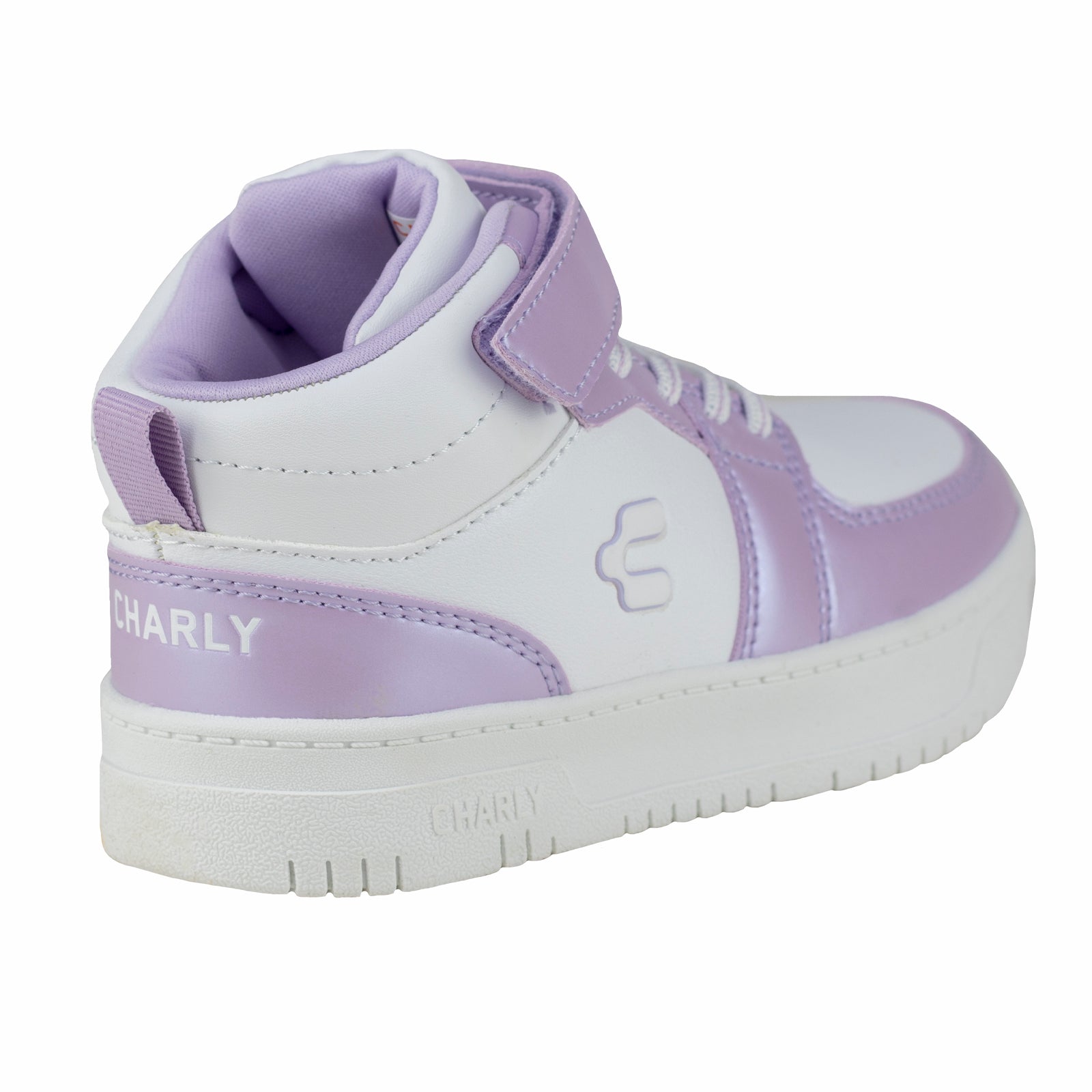 Tenis Bota Casual Para Niña Charly 1079416 Blanco Morado