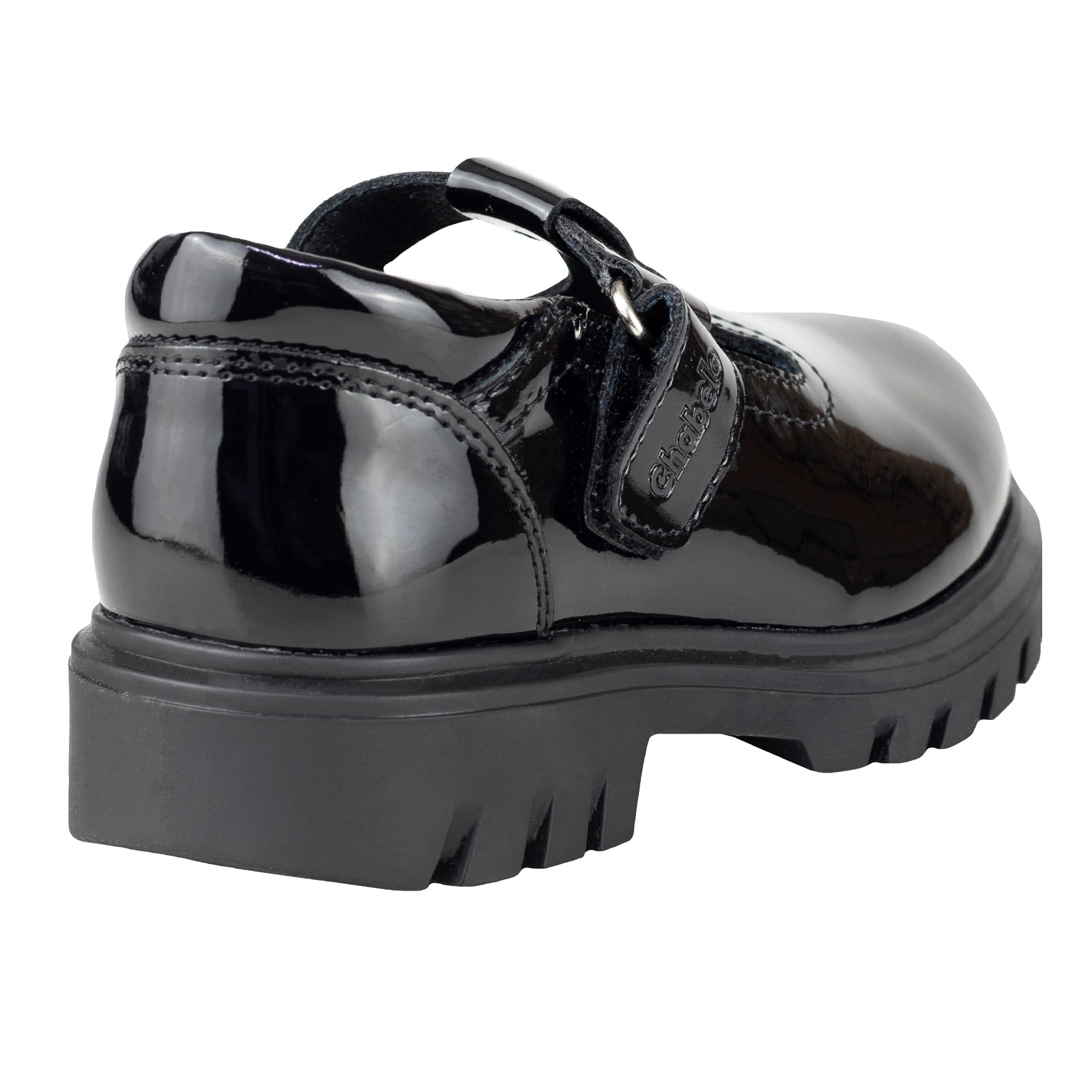 Zapato Chunky Escolar Para Niña Chabelo C231-B Charol Negro 21.5-26