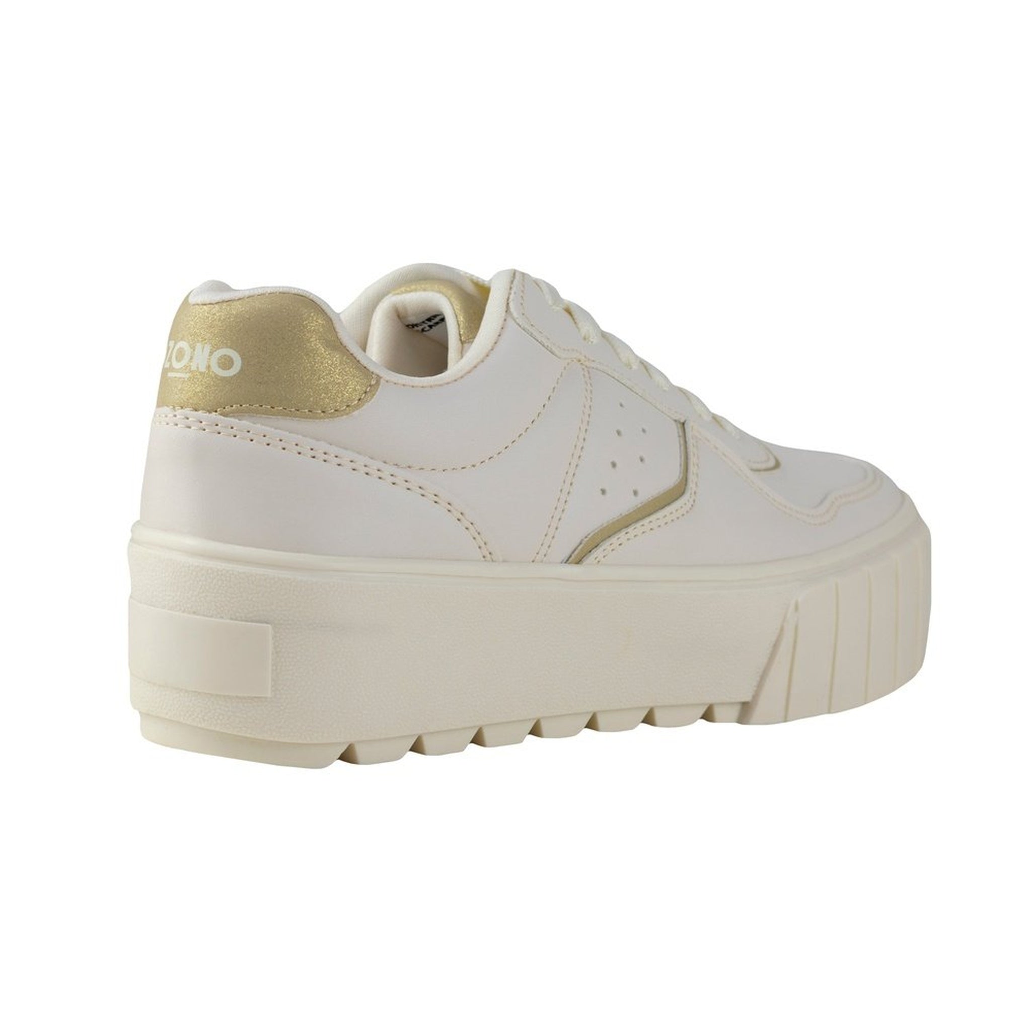 Tenis Urbano Suela Gruesa Mujer 634803 Latte Capa De Ozono