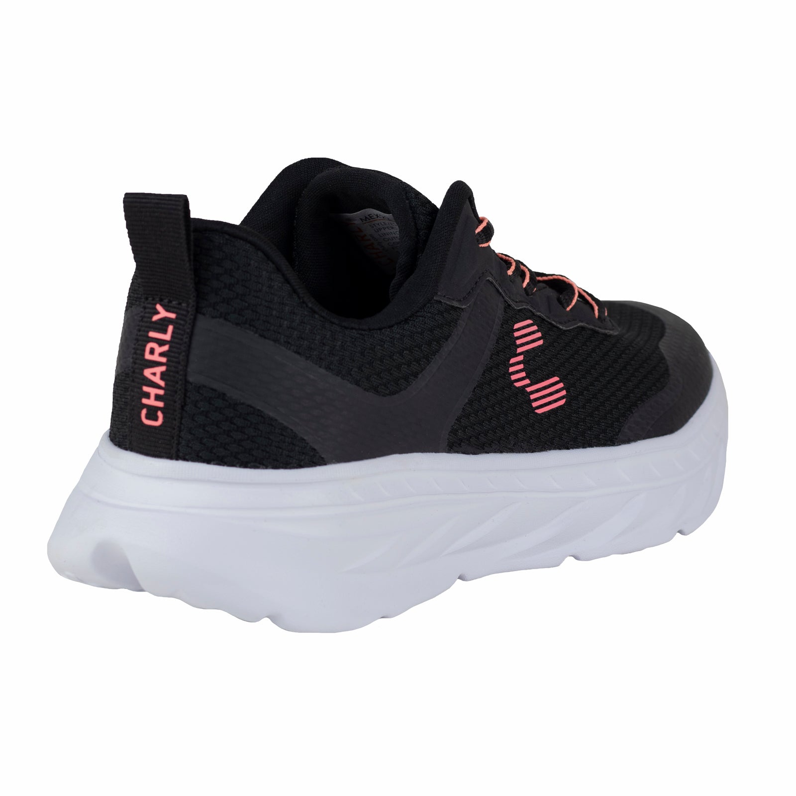 Tenis Running Para Dama Charly 1059579 Negro Blanco