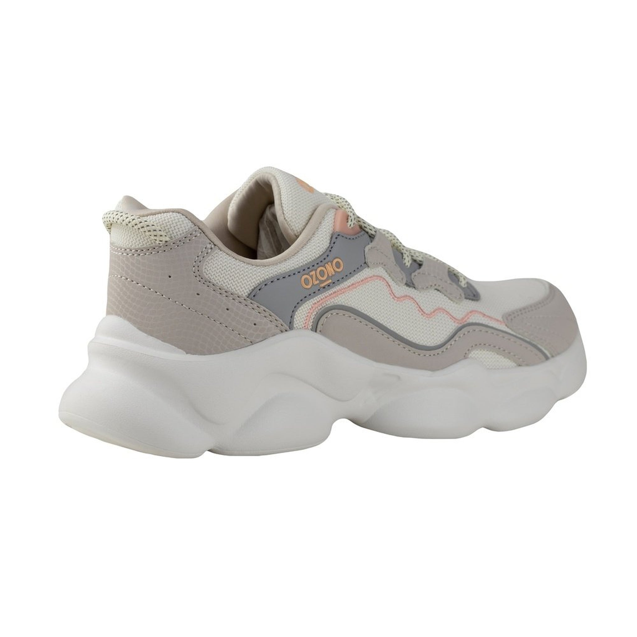 Tenis Urbano Sneaker Capa De Ozono Mujer Moda 603201 Beige