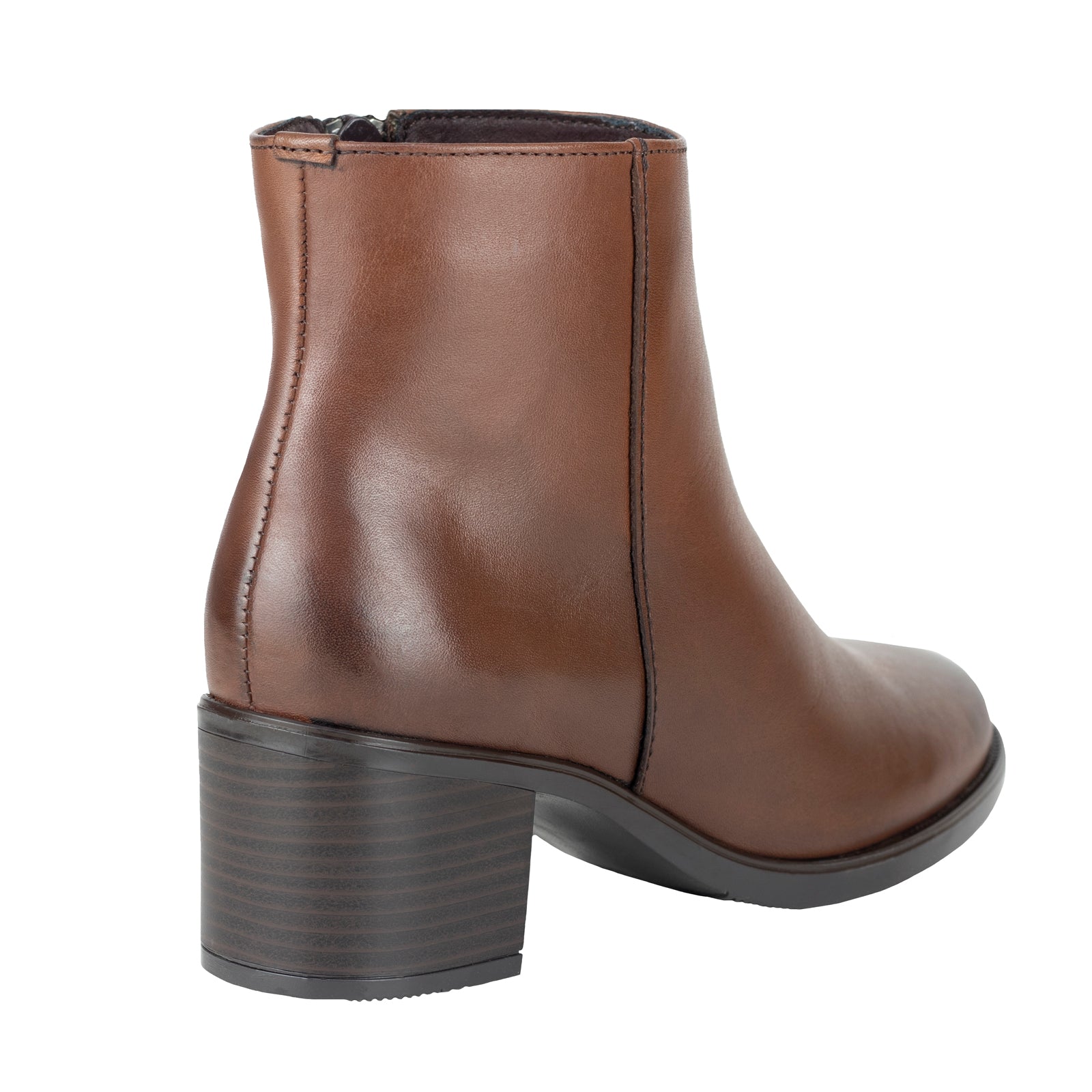 Botín de Tacón Medio Casual Para Dama Gino Cherruti 1509 Café