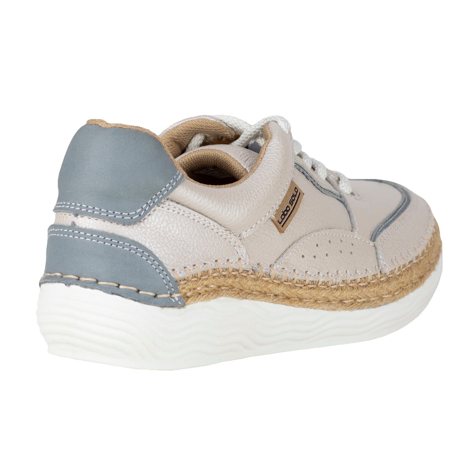Tenis Casual Choclo Tejidos a Mano Para Dama Lobo Solo 5129 Marfil