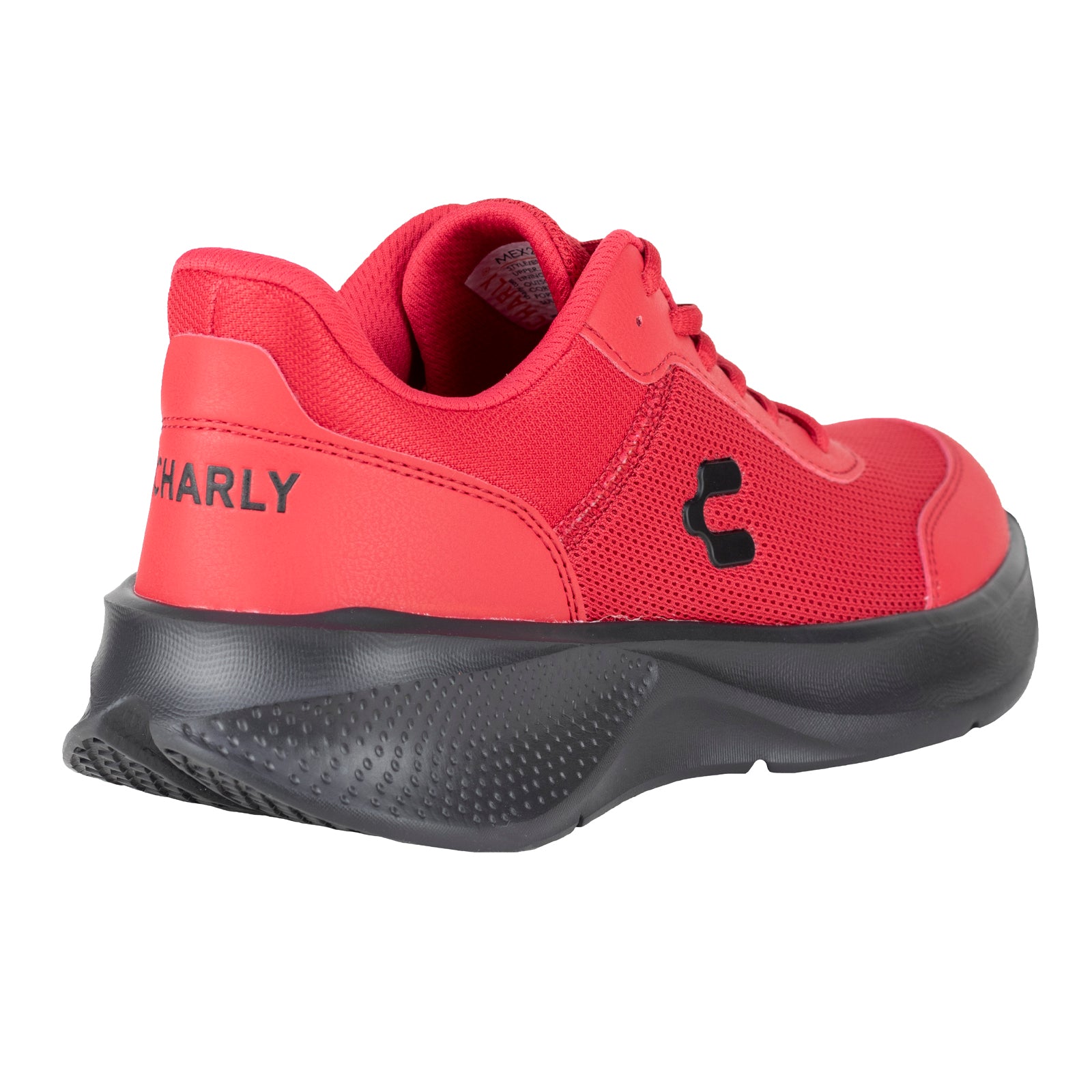 Tenis Casual Confort Charly Para Caballero 1086410 Rojo Negro