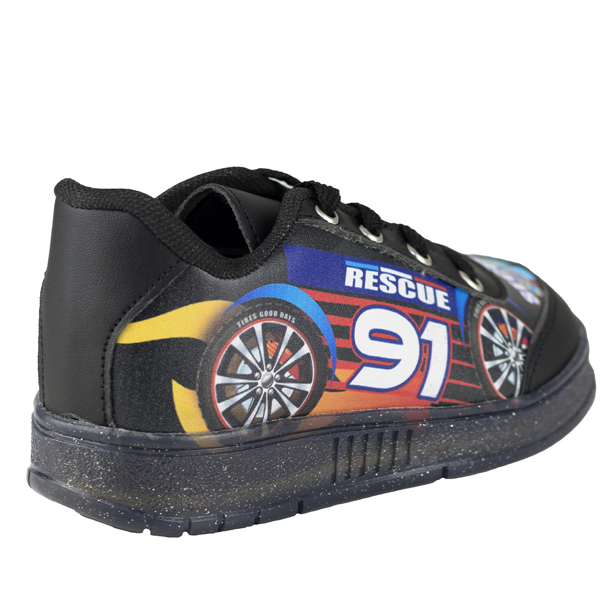 Tenis Con Luces Niño Kids Shoes 205 Negro Carrito