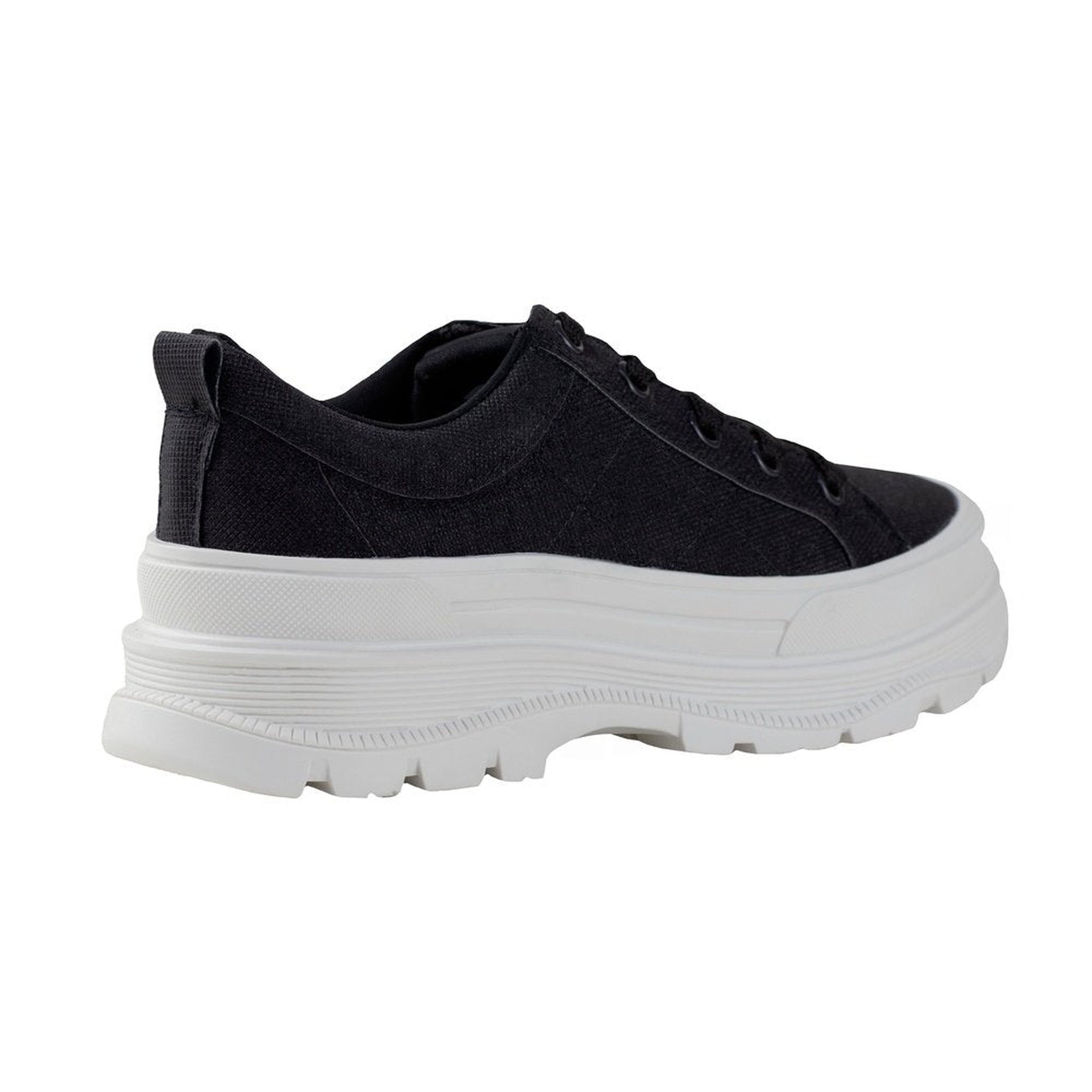 Tenis Confort Negro Urbano Capa De Ozono Tela 652001 Mujer