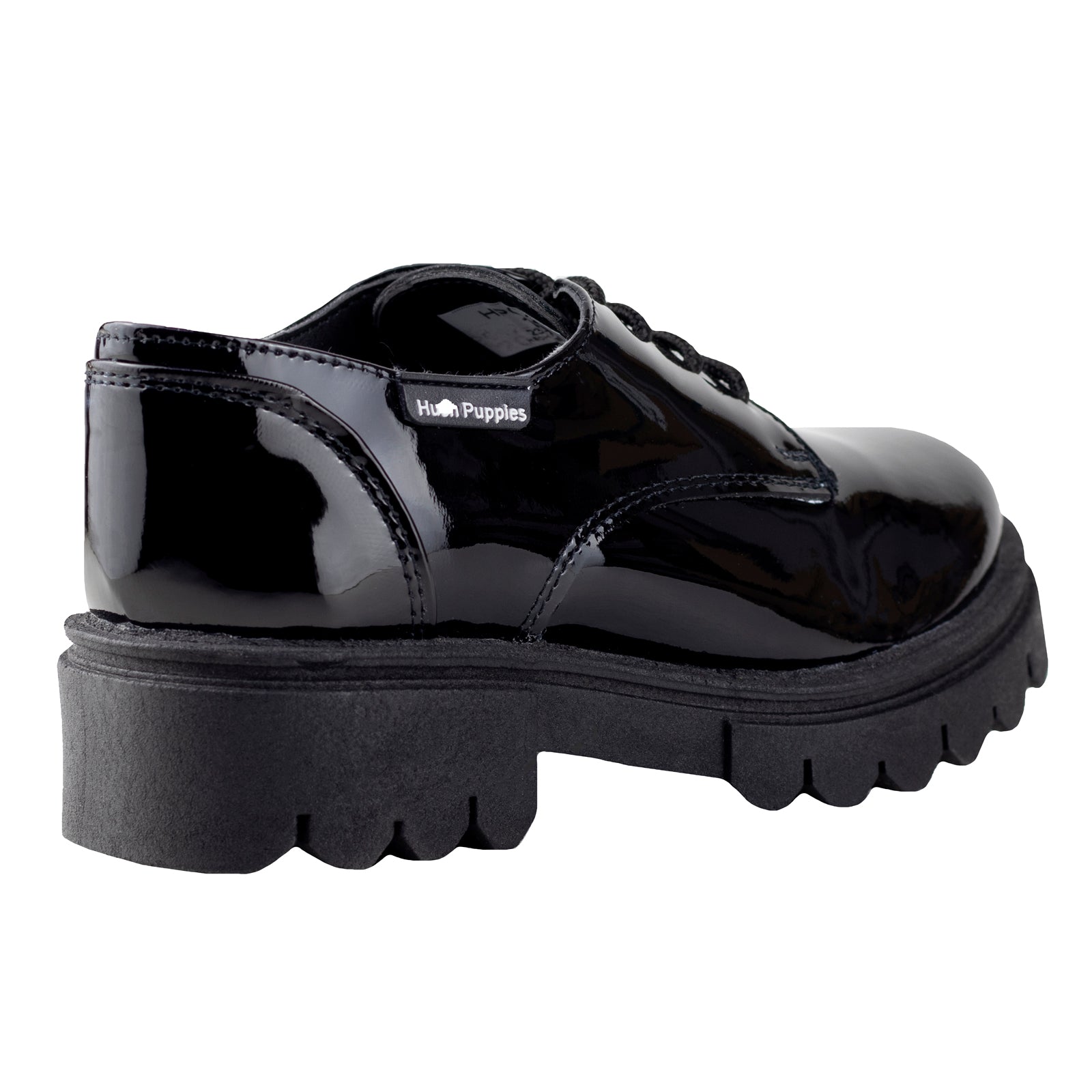 Zapato Escolar Niña Hush Puppies 1293 Negro Charol