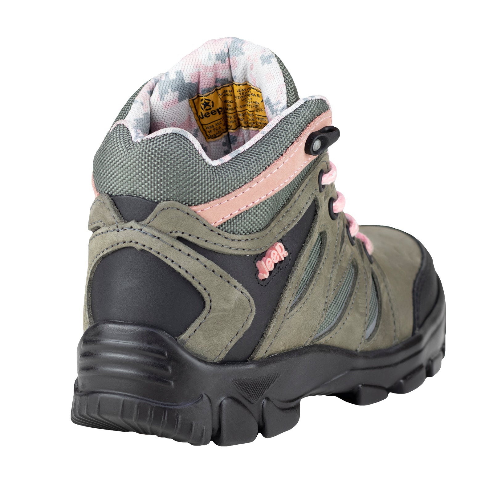 Bota Industrial Seguridad Para Mujer Jeep 850 Gris Negro