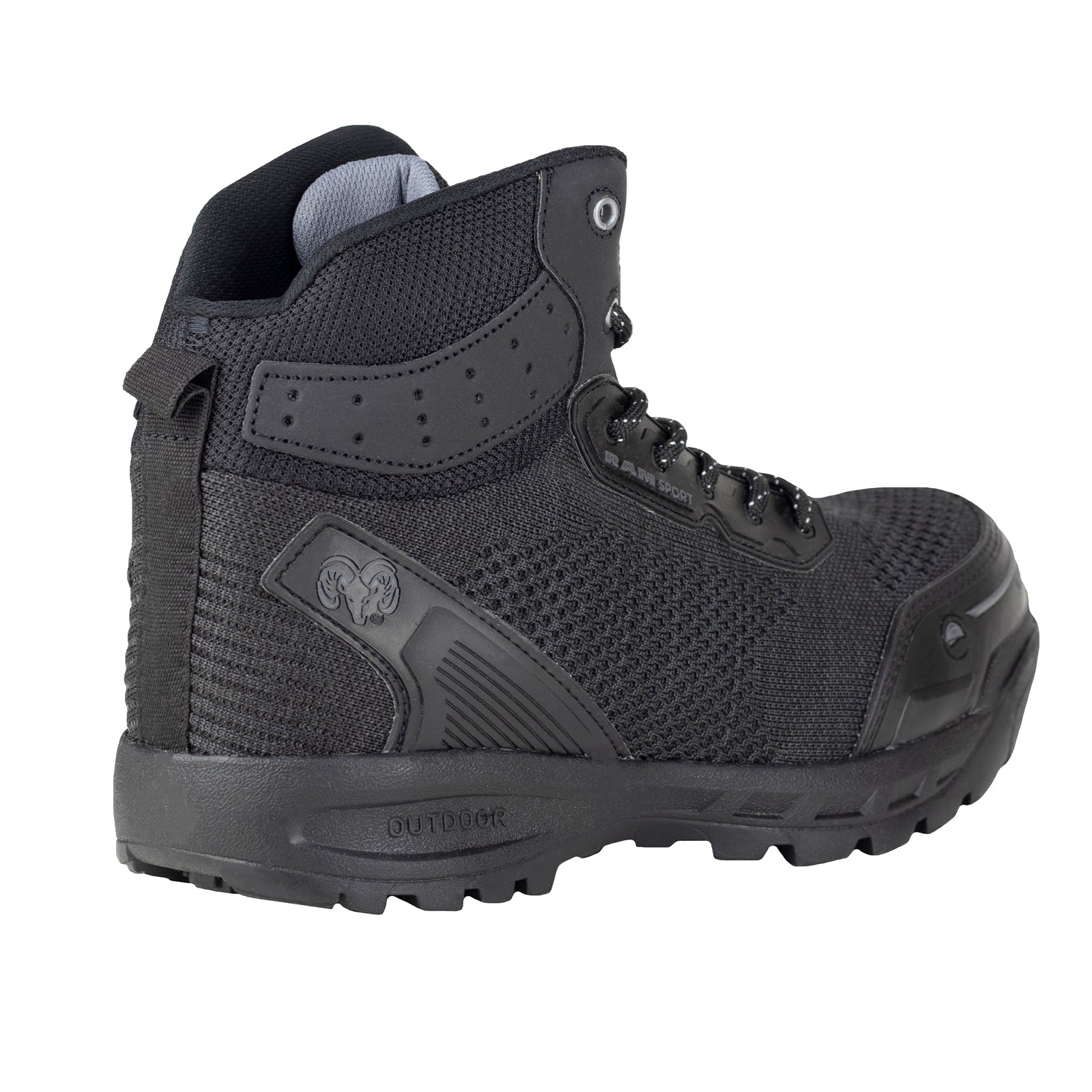 Bota Seguridad Con Casco Acero Para Caballero NEW RAM 9544 Negro Acero